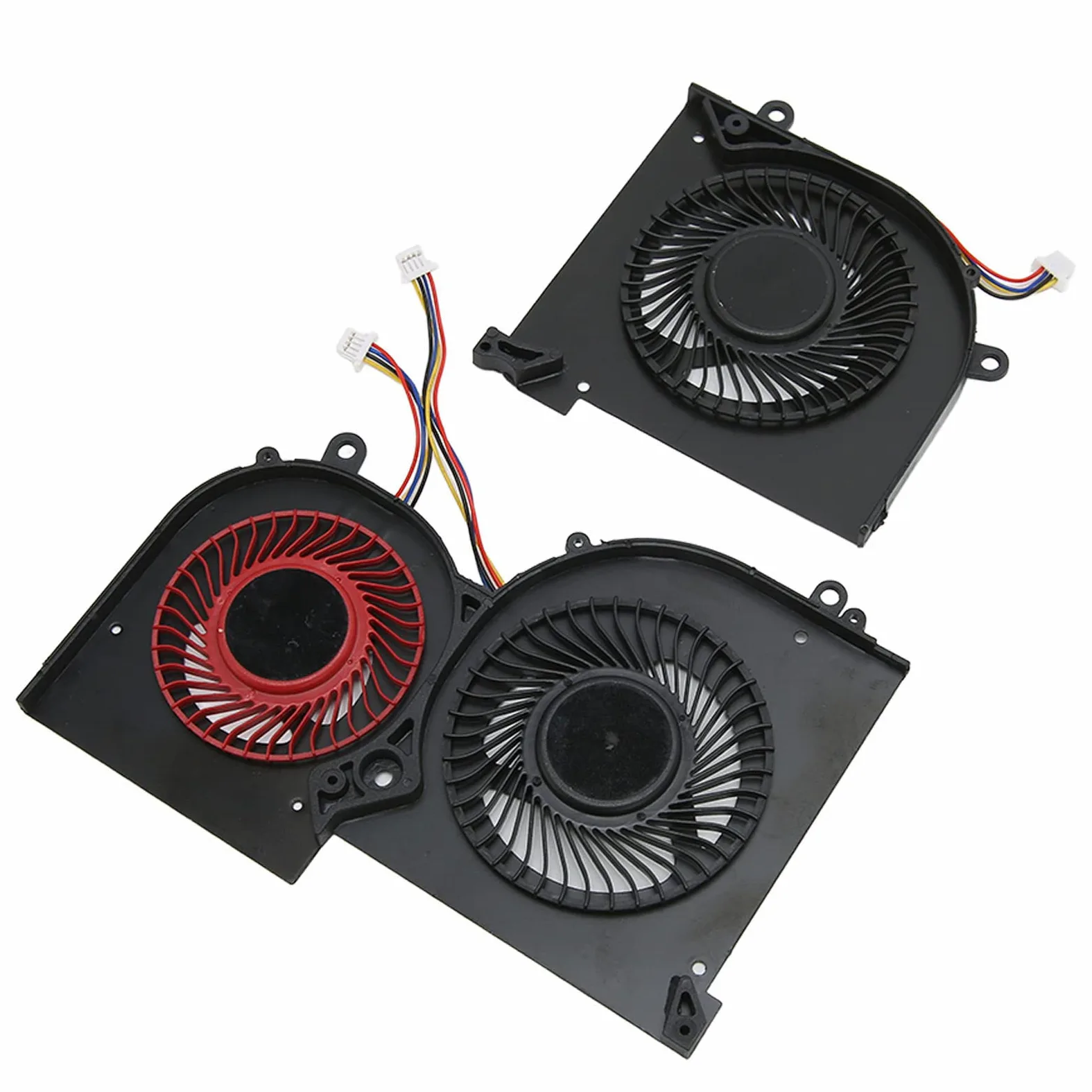 ASHATA Ventola di Raffreddamento CPU GPU per MSI Gs65 MS 16Q2 per CPU 16q2 CW per GPU 16q2 CW, Sostituzione Ventola di Raffreddamento GPU Laptop, Dispositivo di Raffreddamento GPU CPU Laptop(CPU+GPU)