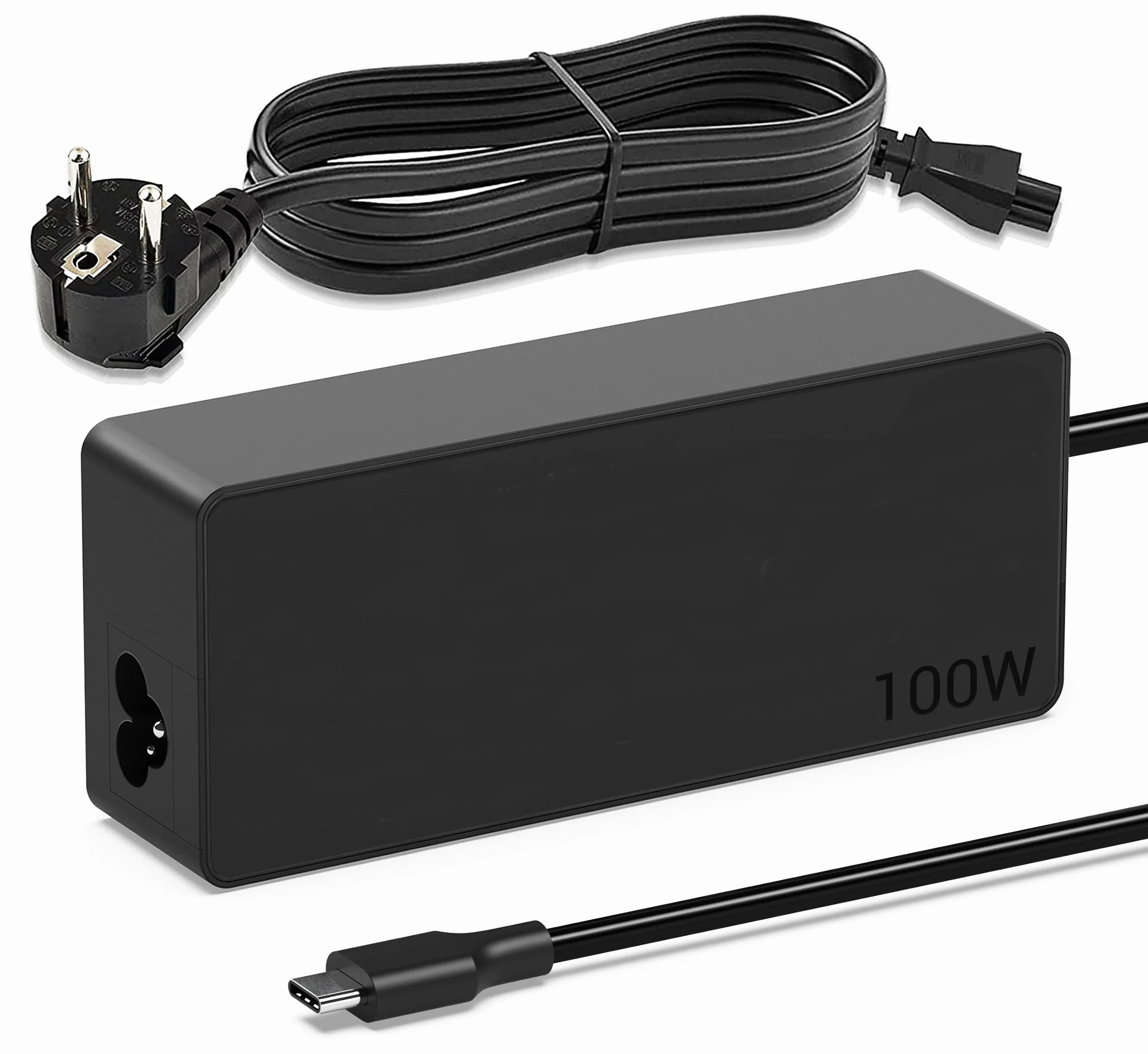 Alimentatore USB C 100W Caricatore Tipo C Caricabatterie Adattatore | Compatibile con Macbook Pro Air Lenovo ThinkPad Yoga HP Elitebook Spectre Dell Latitude XPS ASUS Acer Samsung Chromebook