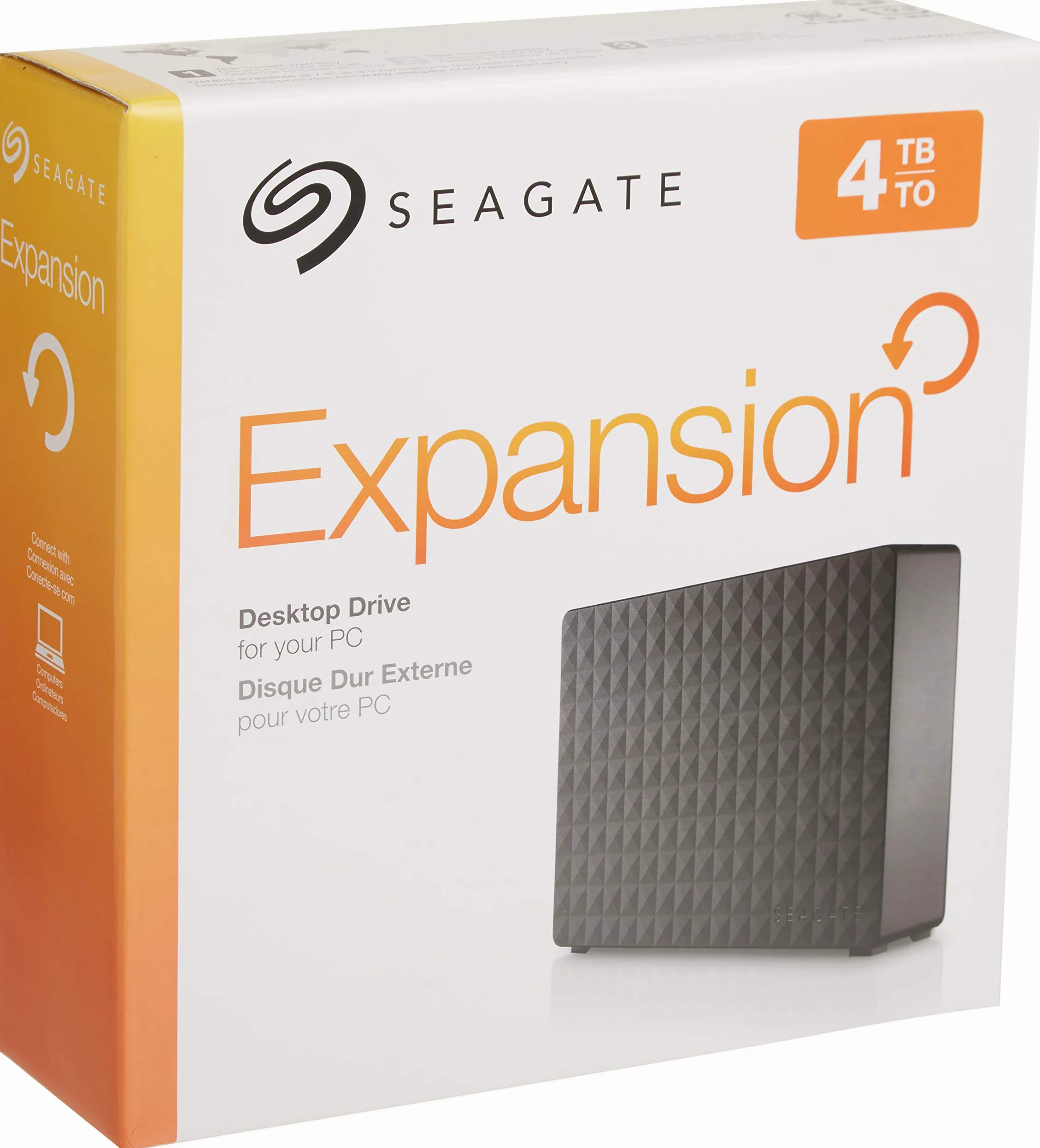 Seagate Disco rigido esterno esterno da 4 TB HDD - USB 3.0 per PC portatile (STEB4000100)