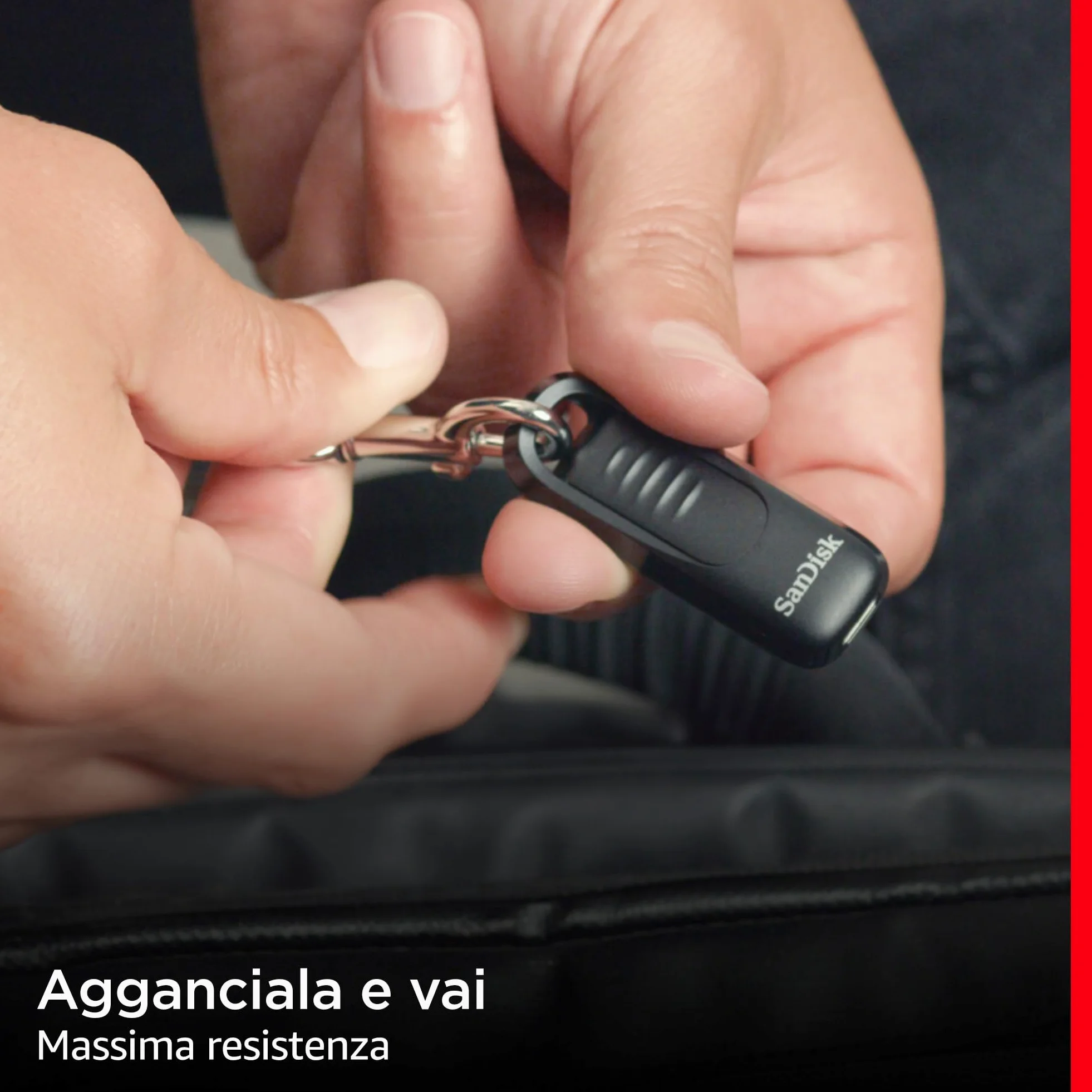 SanDisk 512GB Ultra Slider Unità Flash, chiavetta USB Type-C, fino a 400 MB/s, USB 3.2 Gen 1, con connettore retrattile, Nero