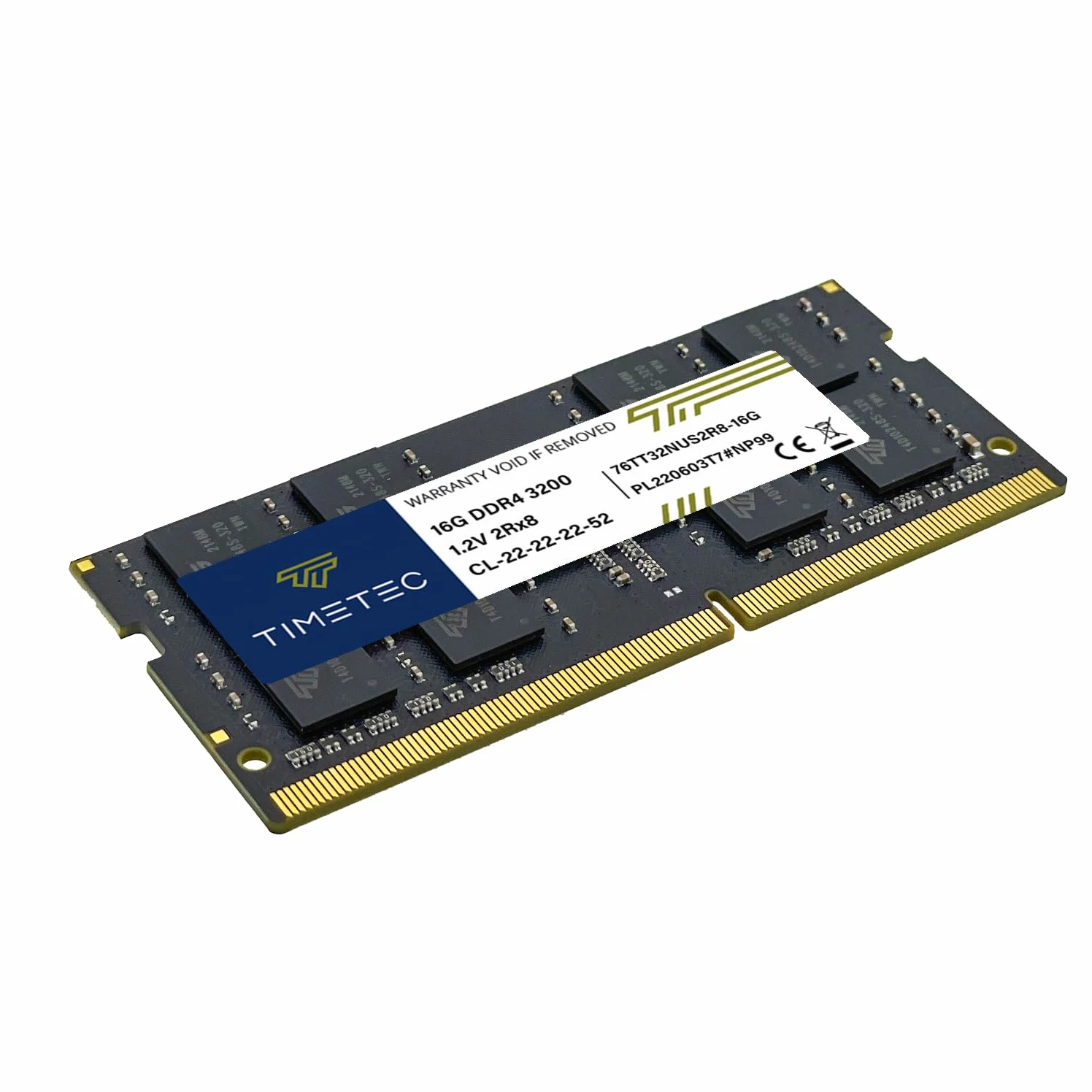 Timetec 16GB DDR4 3200MHz PC4-3200AA SODIMM RAM per laptop PC