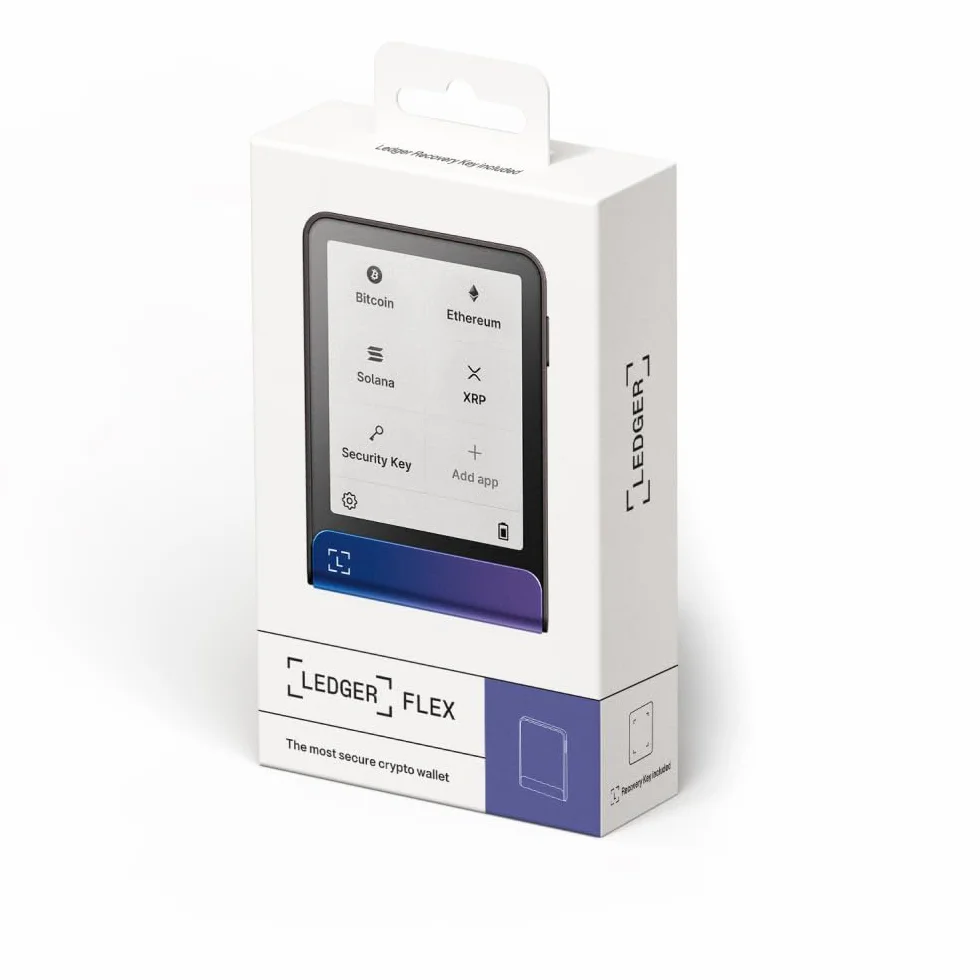 Ledger Flex - signer con touchscreen per criptovalute - gestisci in sicurezza i tuoi asset e la tua identità digitali con l'app Ledger Wallet (Blu nettuno)