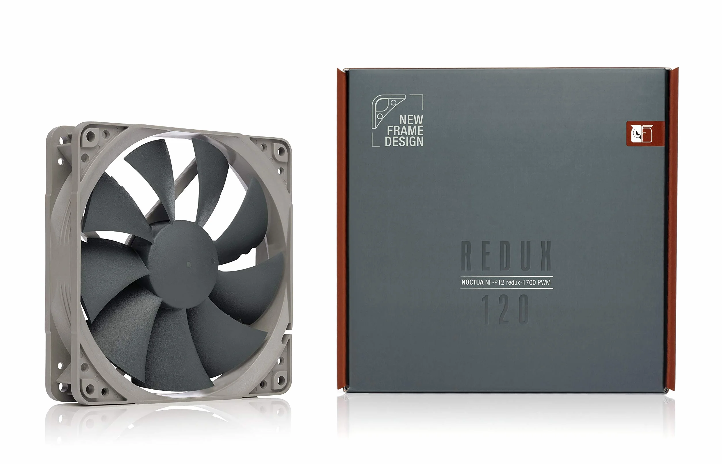 Noctua NF-P12 redux-1700 PWM, Ventola ad Alte Prestazioni, 4-Pin, 1700 RPM (120 mm, Grigio)