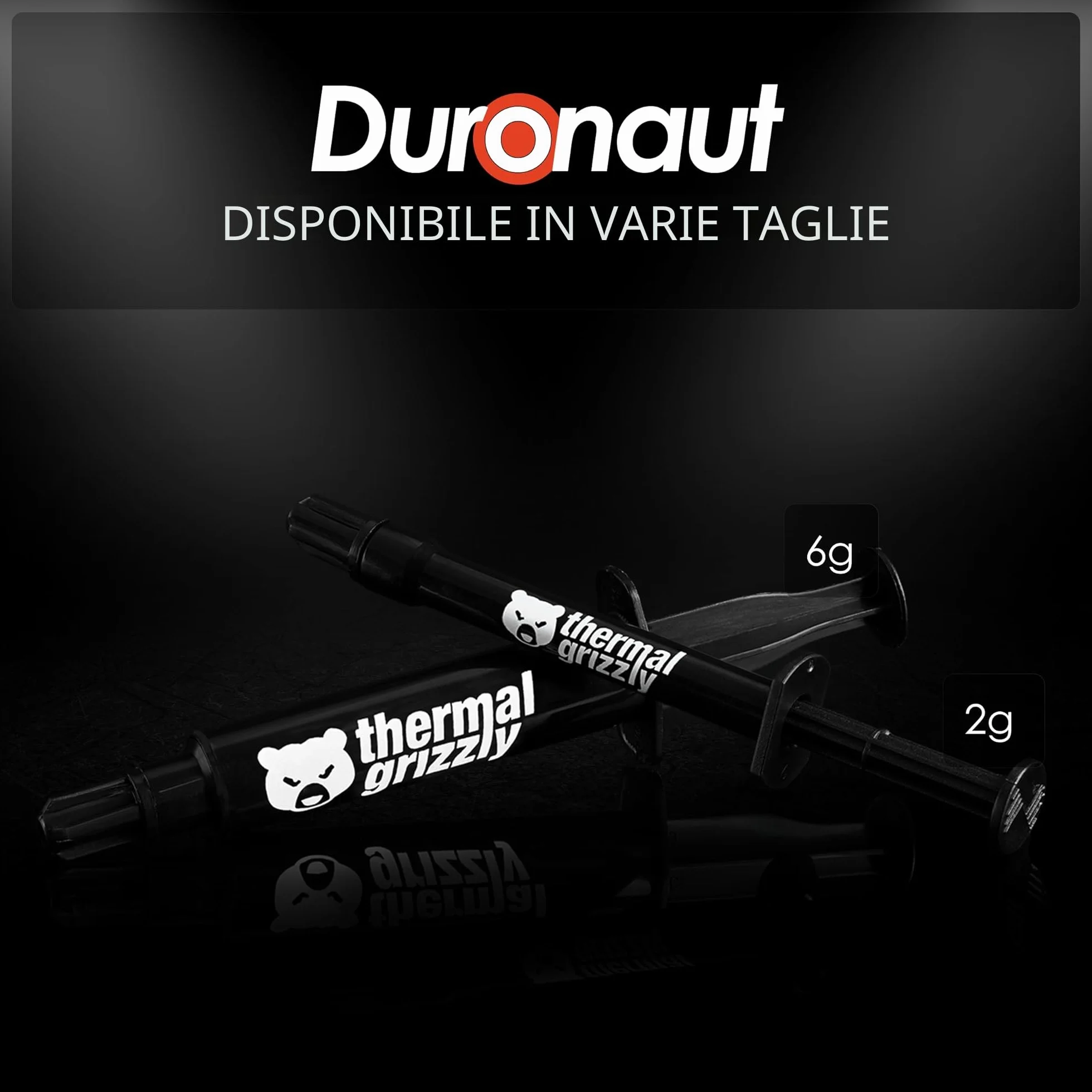 Thermal Grizzly Duronaut - Pasta termica ad alte prestazioni, 6 g, per la massima conducibilità termica durante l'overclock di CPU/GPU/PS4/PS5/Xbox