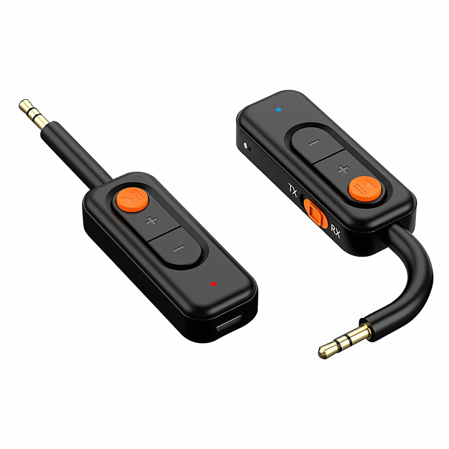 Bluetooth Adattatore Auto e Trasmettitore TV BT5.4 Aux 3,5 mm Ricevitore Libero Mani