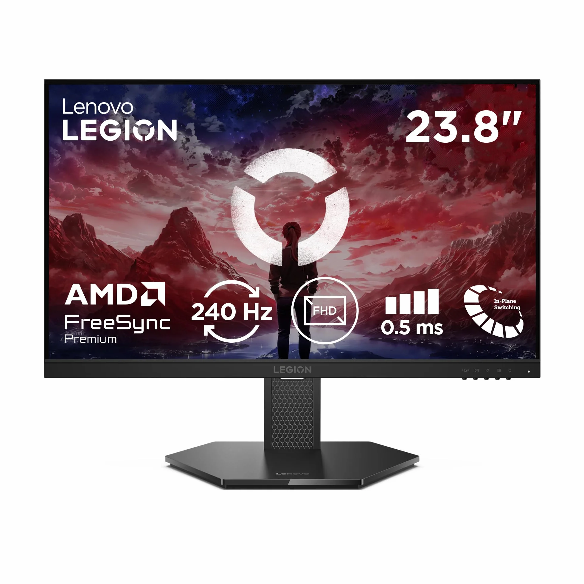 Lenovo Legion 24-15 24" Monitor Gaming IPS Full HD 240Hz 0.5ms DP 1.4 2x HDMI 2.1 AMD FreeSync Premium VESA 100x100