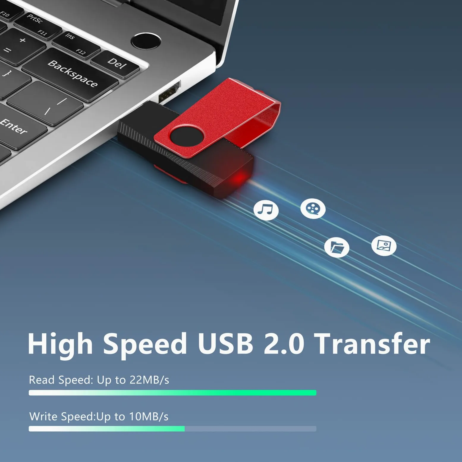 Confezione da 10 chiavette USB da 64 GB FAT32 AGECASH Zip Drive USB 2.0 Thumb Drives | Chiavetta USB per archiviazione e trasferimento dati, con cordino da 64 GB, confezione da 10 pezzi