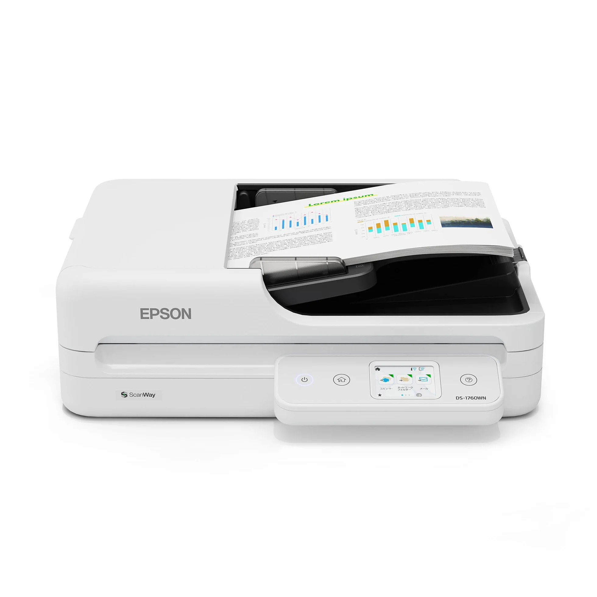 Epson WORKFORCE DS-1760WN Scanner A4 Wi-Fi Touchscreen LCD