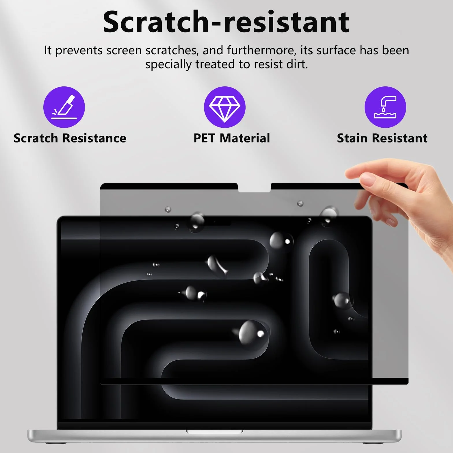 Pellicola Privacy Magnetica per MacBook Pro 16 pollici (2026–2021 M5/M4/M3/M2/M1 Pro/Max), Protettiva per Privacy Mac 16,2", Filtro Anti-Spia Luce Blu, Pellicola Protettiva Rimovibile