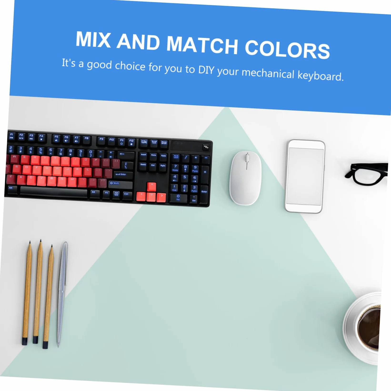 jojofuny 3sets Keycaps Per Tastiera Meccanica Design Traslucido e Facile Da Installare Accessori Per Keyboard Compatibile Con Layout Cherry e Giocatori Di Gaming