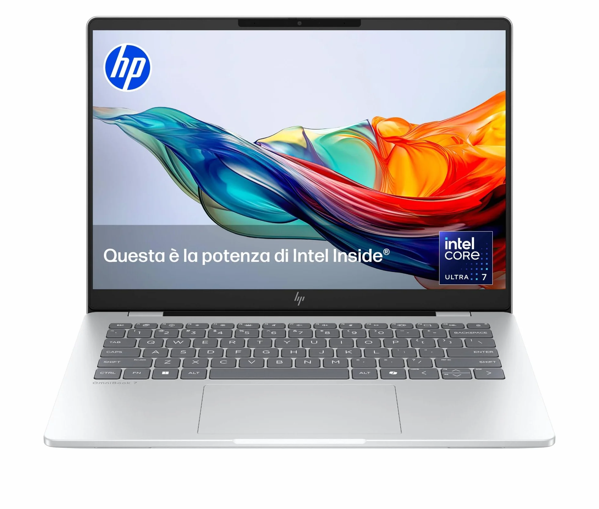 HP OmniBook 7 14-fr0000sl PC Portatile 14" 2K OLED Antiriflesso Intel Core Ultra 7 255U 16GB RAM 1TB SSD Windows 11 Argento