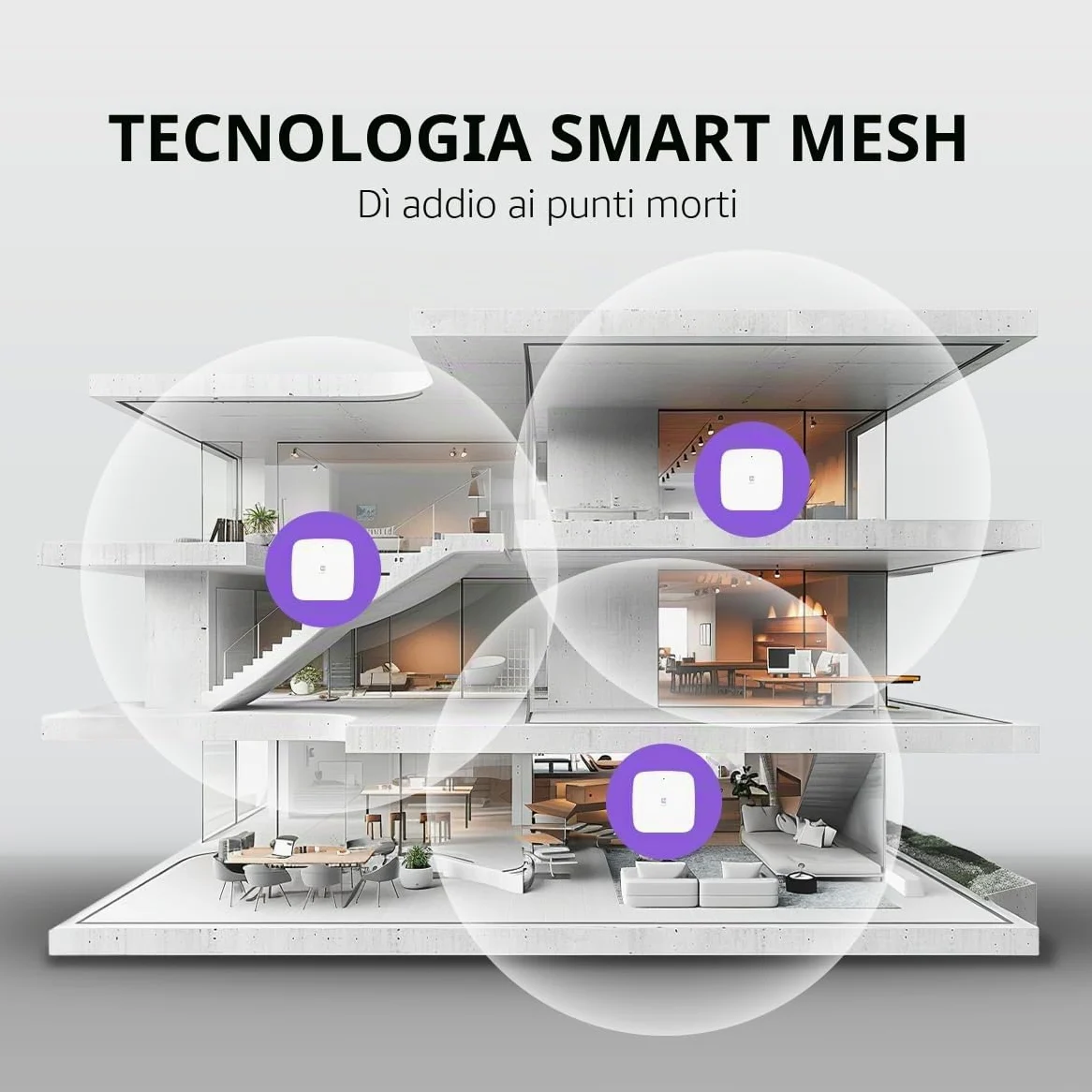 EnGenius Compatibile con Access Point Wi-Fi 6 Dual Band AX3000 | Opzioni di controllo Cloud & App e OnPrem | WPA3, MU-MIMO, Mesh e roaming senza interruzioni - EWS356-FIT