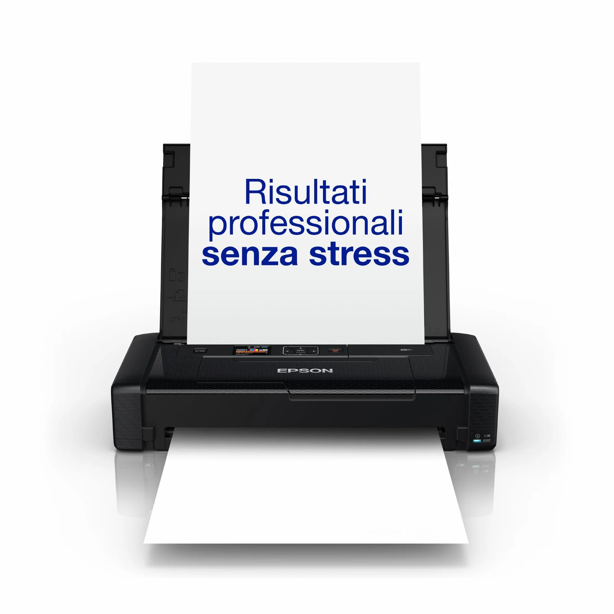 Epson Workforce WF-110W Przenośna Drukarka A4 Atramentowa Wi-Fi Wi-Fi Direct Bateria LCD 7 ppm Czarny