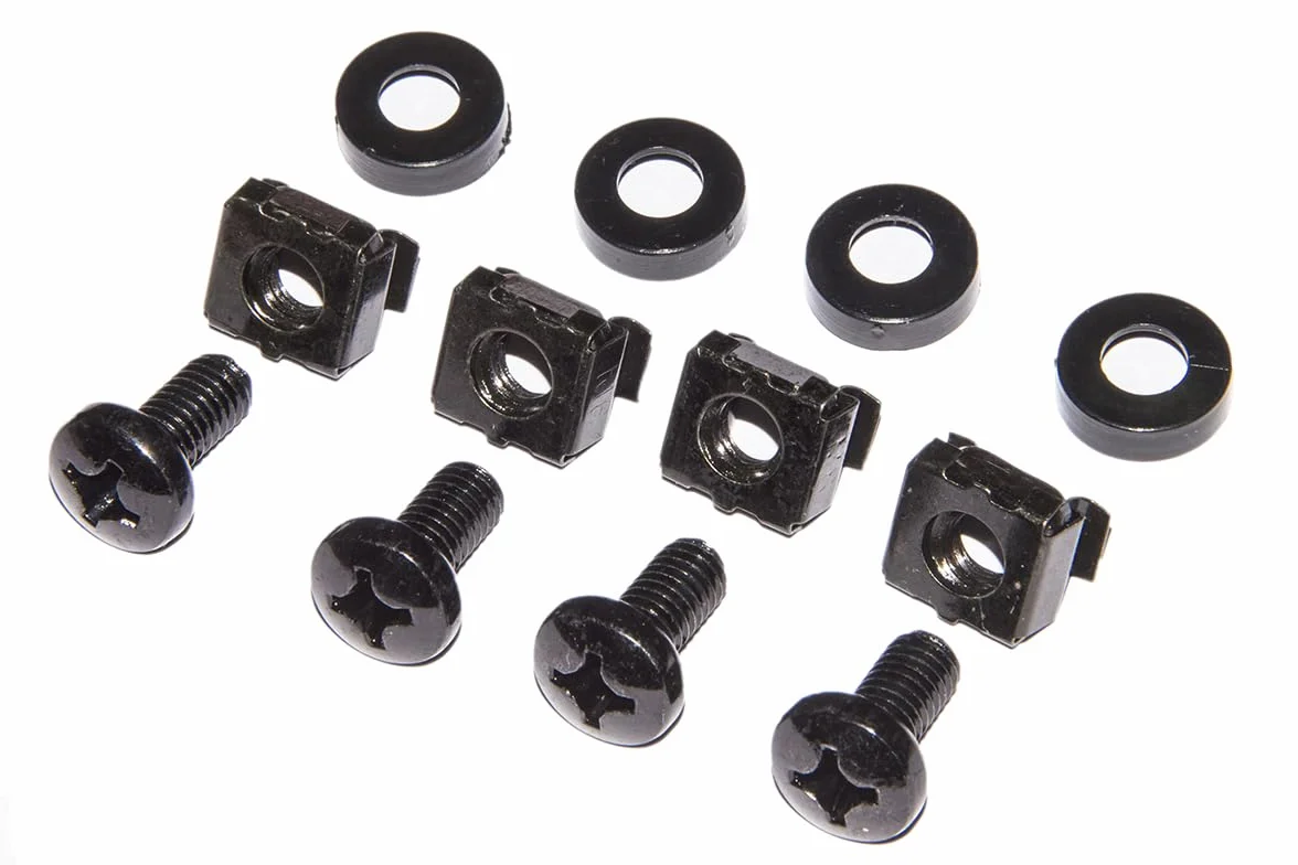 pannello di protezione colore nero 1u con spazzola per armadi rack 19"