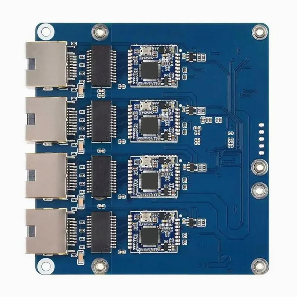 Scheda adattatore Ethernet, scheda di espansione di rete Raspberry Pi 5, 4 porte Gigabit senza driver per progetti ad alta velocità