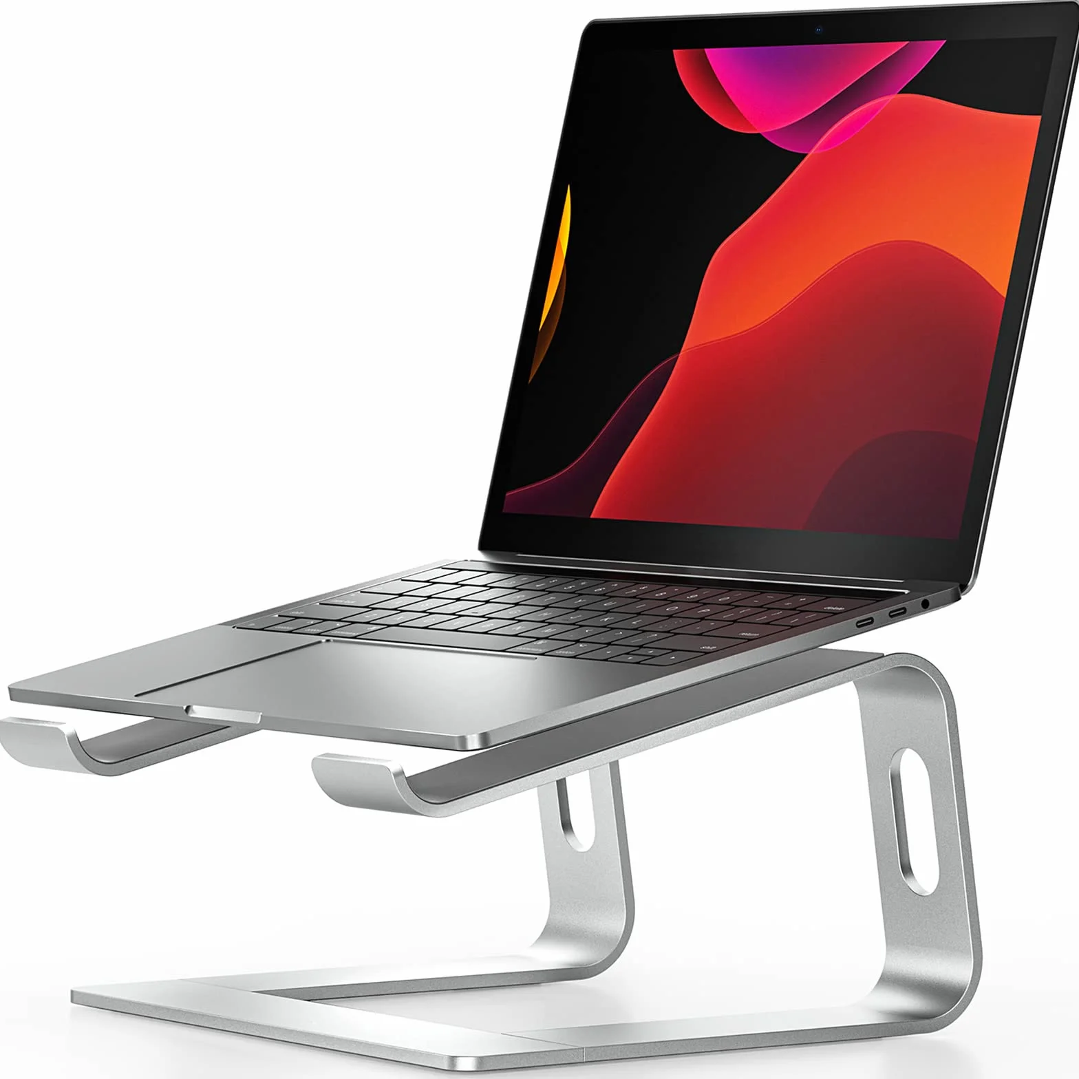 Nulaxy Supporto per computer portatile Stand, Supporto, Riser Compatibile con Dell, HP, Samsung, Lenovo Tutti I Computer Portatili 10-16" (Argento