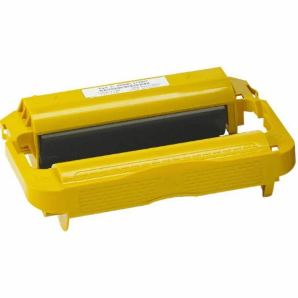 Zebra ZD420 Cartridge 34 - Set di 6 cartucce di trasferimento termico in resina per stampante di etichette, colore: Nero
