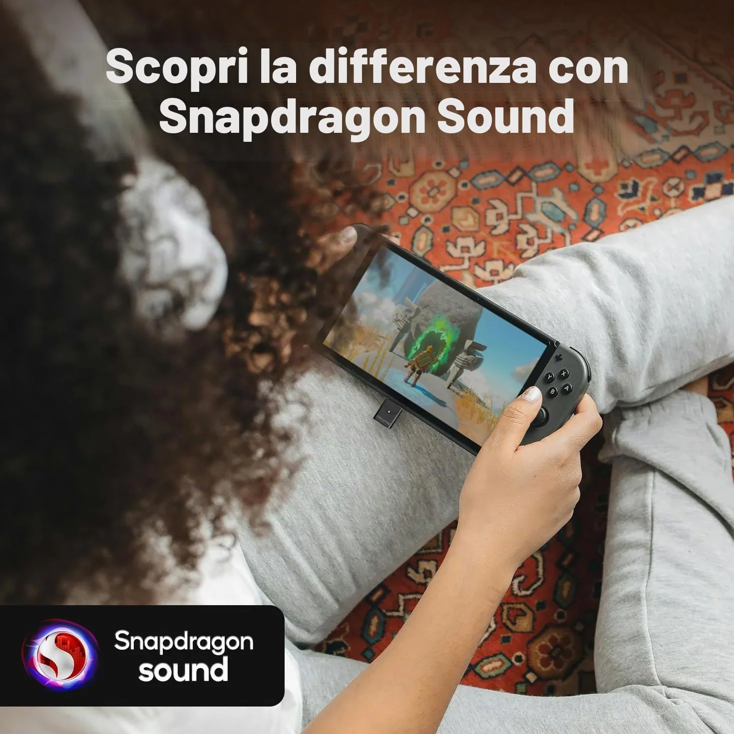 Creative BT-W6 Trasmettitore audio wireless Bluetooth 5.4 e LE con suono Snapdragon, aptX Lossless, bassa latenza e audio fino a 24 bit/96 kHz, funziona con PC/Mac/console di gioco