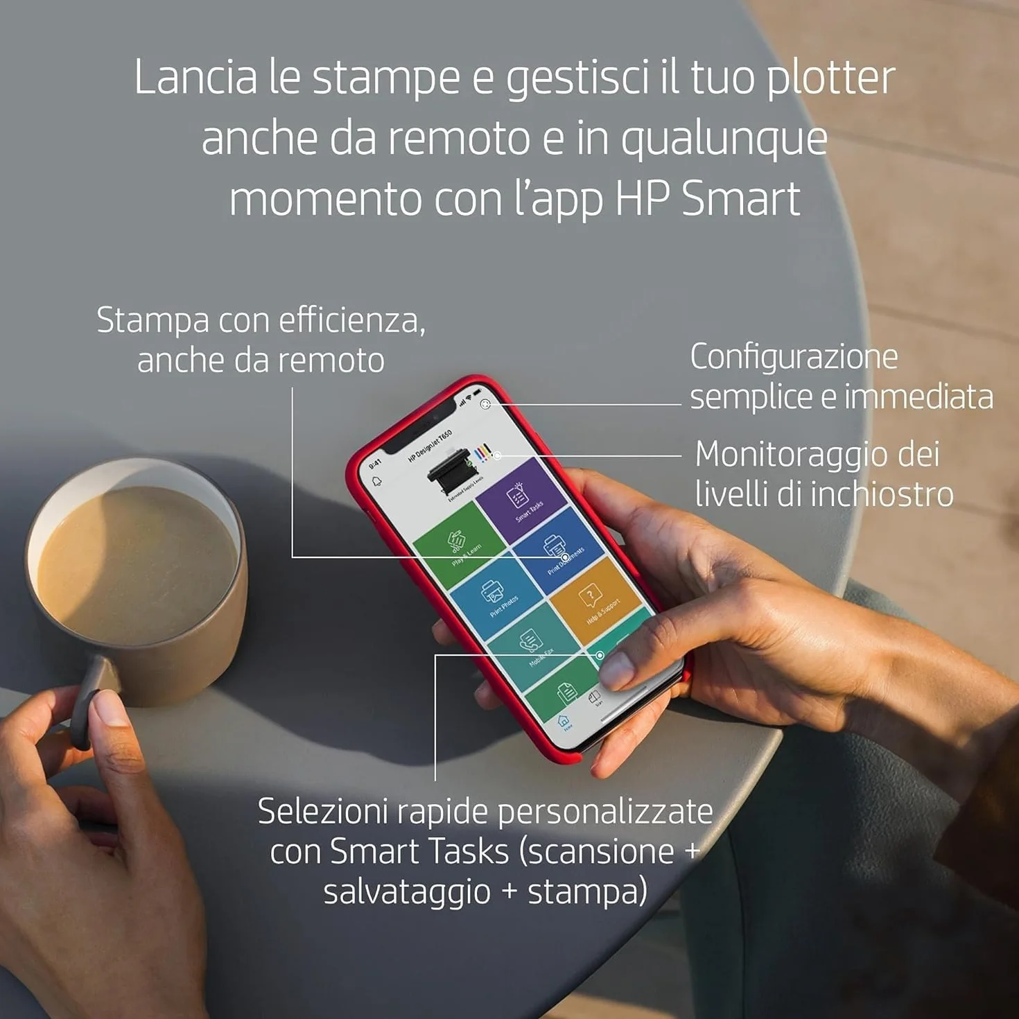 HP DesignJet T650 Stampante per Grandi Formati da 91 cm 5HB10A, Formati supportati da A4 ad A0, velocità 82 Pagine A1 all’Ora, Gigabit Ethernet, USB Hi-Speed 2.0, Wi-Fi, Garanzia 2 Anni, Nero