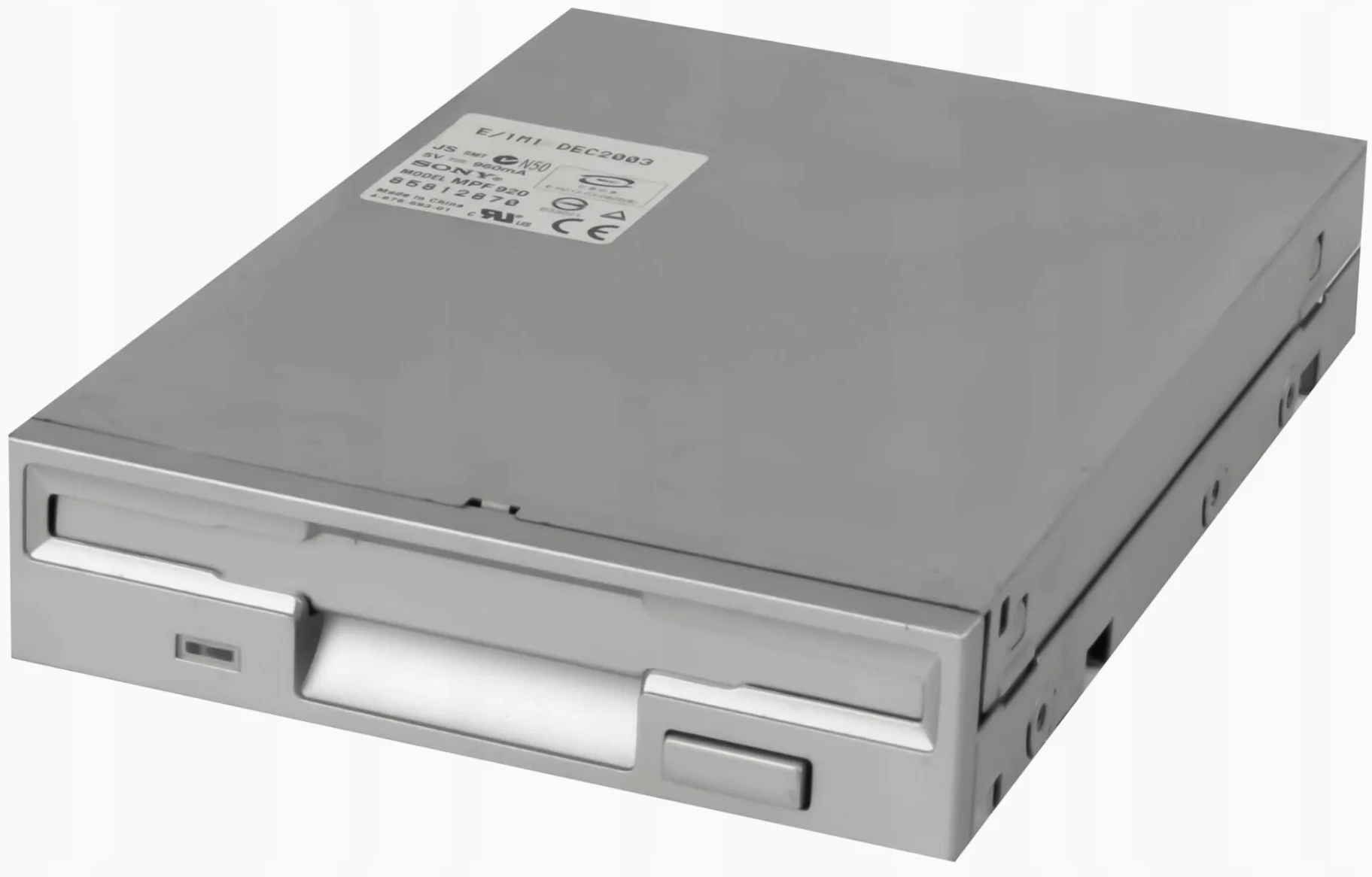 Nuova unità floppy disk interna (argento) 1,44 MB 3,5" floppy disk, capacità fino a 1,44 MB