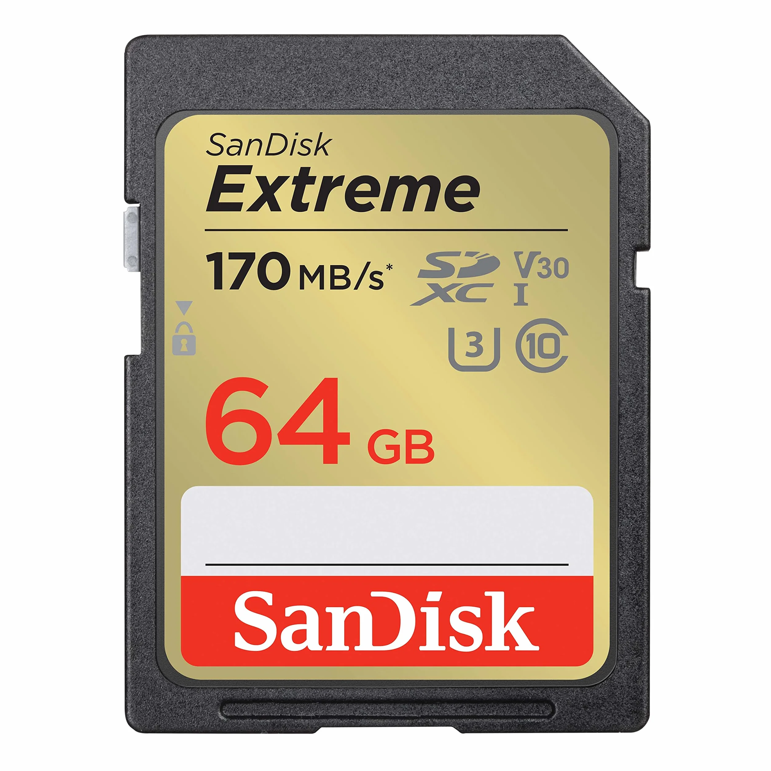 SanDisk Scheda SDXC Extreme 64 GB + RescuePRO Deluxe 170 MB/s UHS-I Classe 10 U3 V30