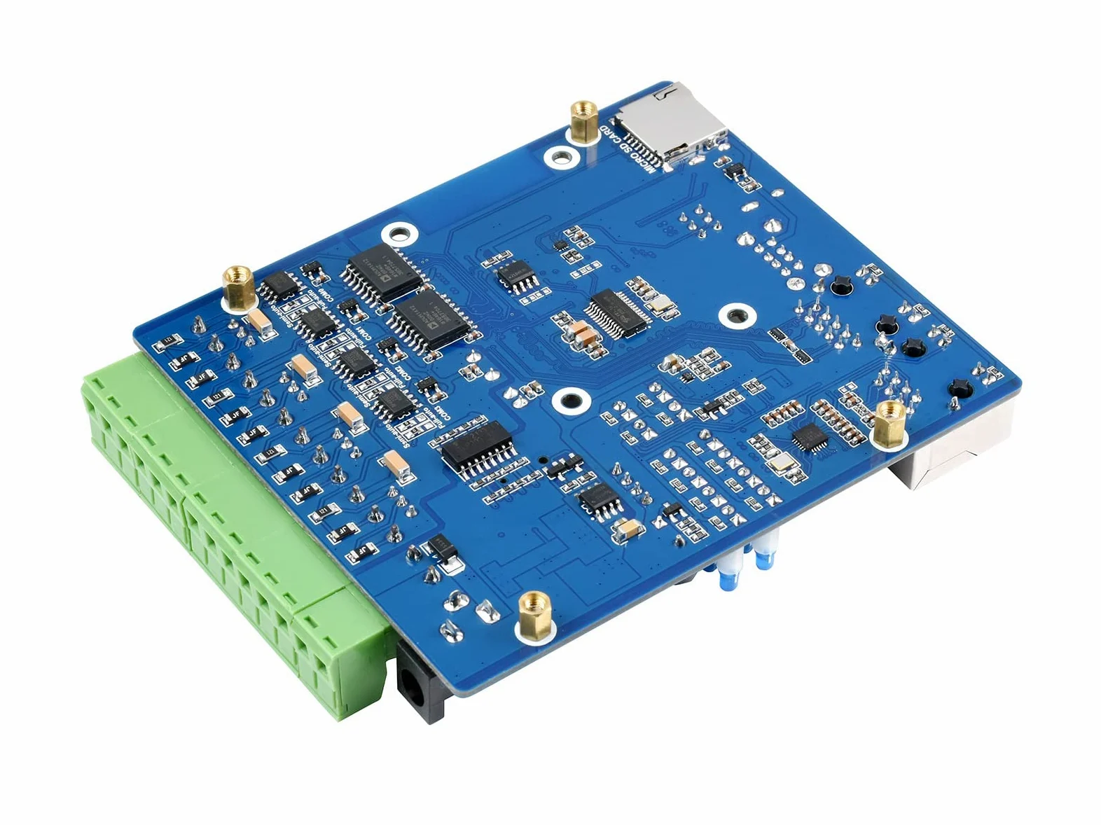 ETH RS485 Scheda di Base per Raspberry Pi Compute Module 4 CM4 Dual ETH Quad RS485 Scheda di Espansione, Integrata Gigabit Ethernet/100M Ethernet/4CH Isolata RS485/CSI/USB2.0/HDMI/FAN/Micro SD ecc.