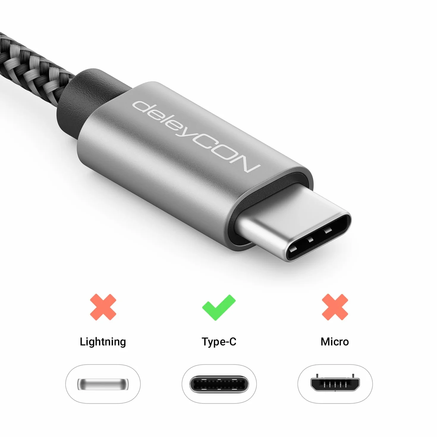 deleyCON USB-C 0,15m 90° Angolato PD3.0 60W Ricarica Rapida Corto 15cm USB-C a USB-C per iPhone 17 16 15 Pro Max Air S26 S25 S24 Pixel iPad Pro MacBook Air Tablet Switch PS5