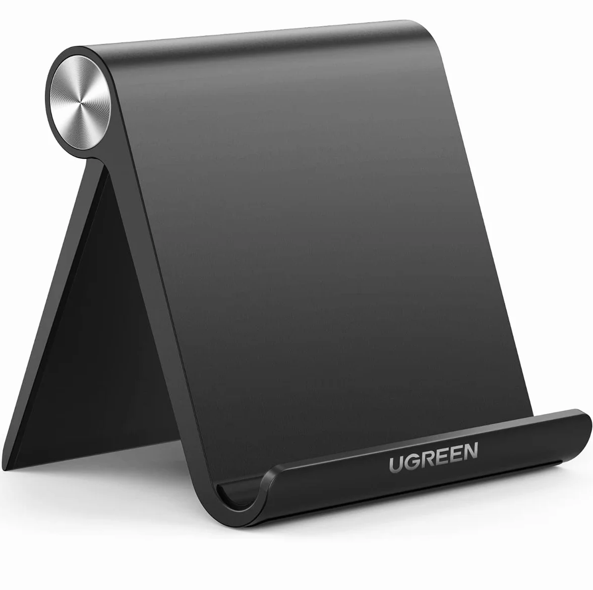 UGREEN Supporto da Tavolo Regolabile per Tablet e Telefono, Compatibile iPad Samsung Tab S9 S8 iPhone 17 Pro Max Air 16 15 14 Galaxy S25 S24, 4-11 Pollice Nero