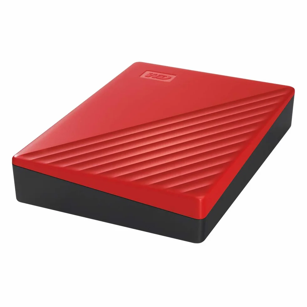 WD 4TB My Passport Hard Disk Esterno Portatile, USB 3.2 Gen 1/USB 3.0, Protezion con password, Software per la gestion e il backup, Formatto per Windows, ChromeOS and MacOS, Rosso