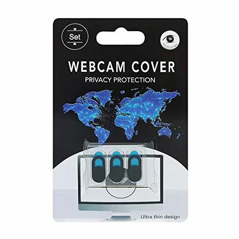 Webcam Cover Slider Ultra Sottile per Laptop PC Tablet Smartphone - 3 Pezzi Nero