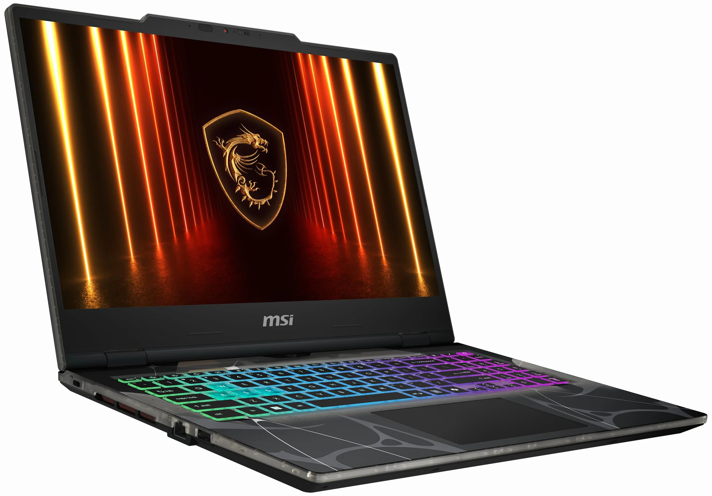 MSI Cyborg 15, laptop da gaming, 15,6 pollici Full HD 144 Hz, Intel Core i7 1240H, NVIDIA GeForce RTX 5060, 16 GB DDR5, 1 TB SSD, Windows 11 Home, tastiera QWERTZ, nero, B2RWFKG-068