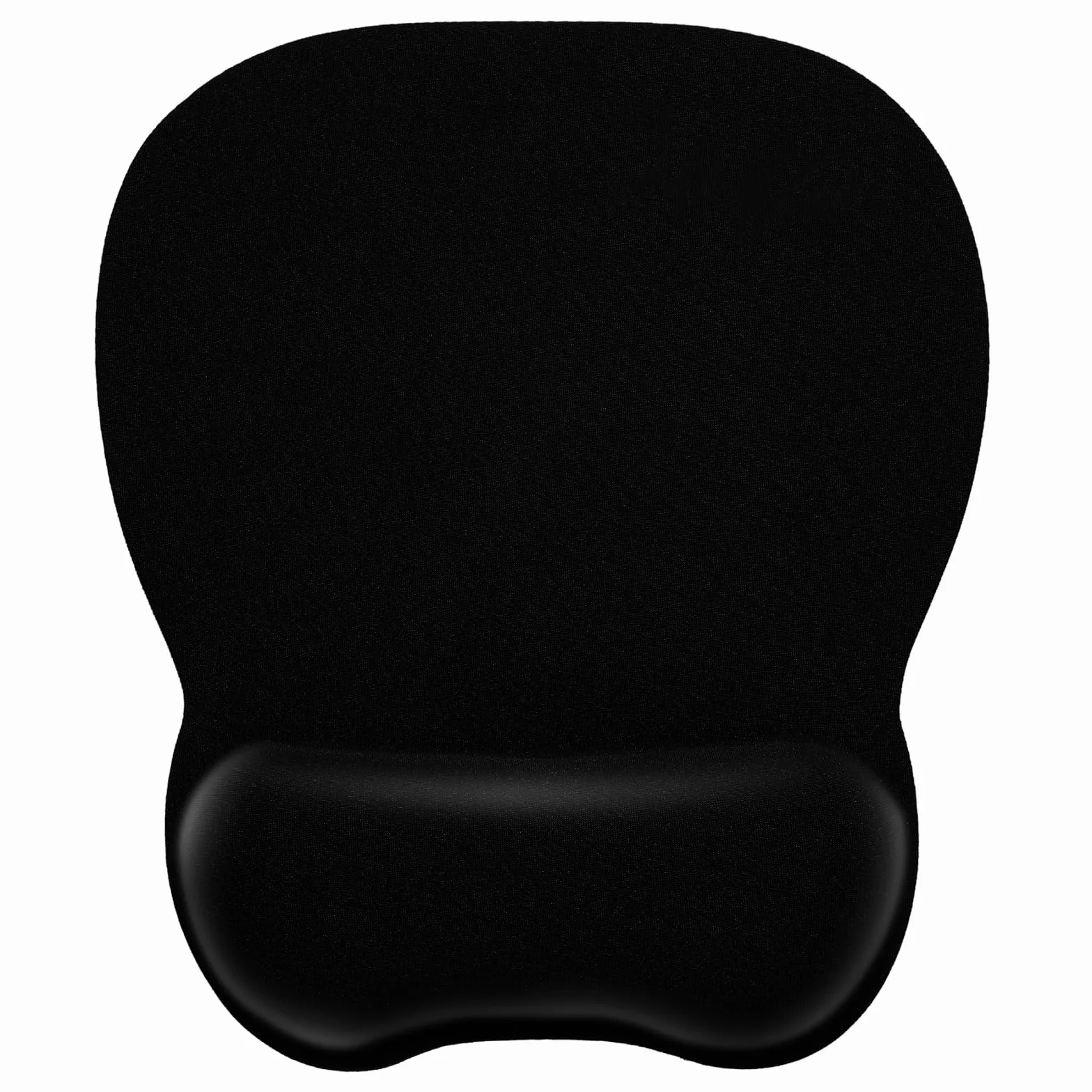 EooCoo Tappetino Mouse Gaming Ergonomico con Poggiapolsi in Memory Foam, Ultra Sottile, Resistente all'Usura, Nero