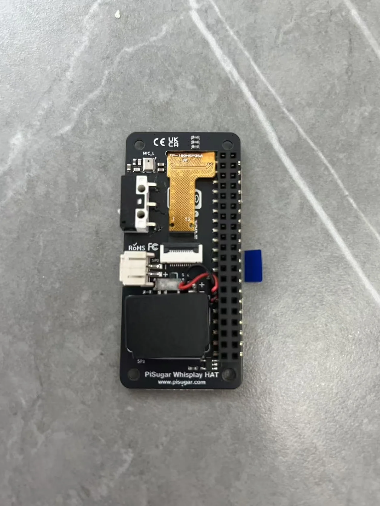 Whisplay HAT per Raspberry Pi Zero W/2W - Scheda di Espansione Audio + Display