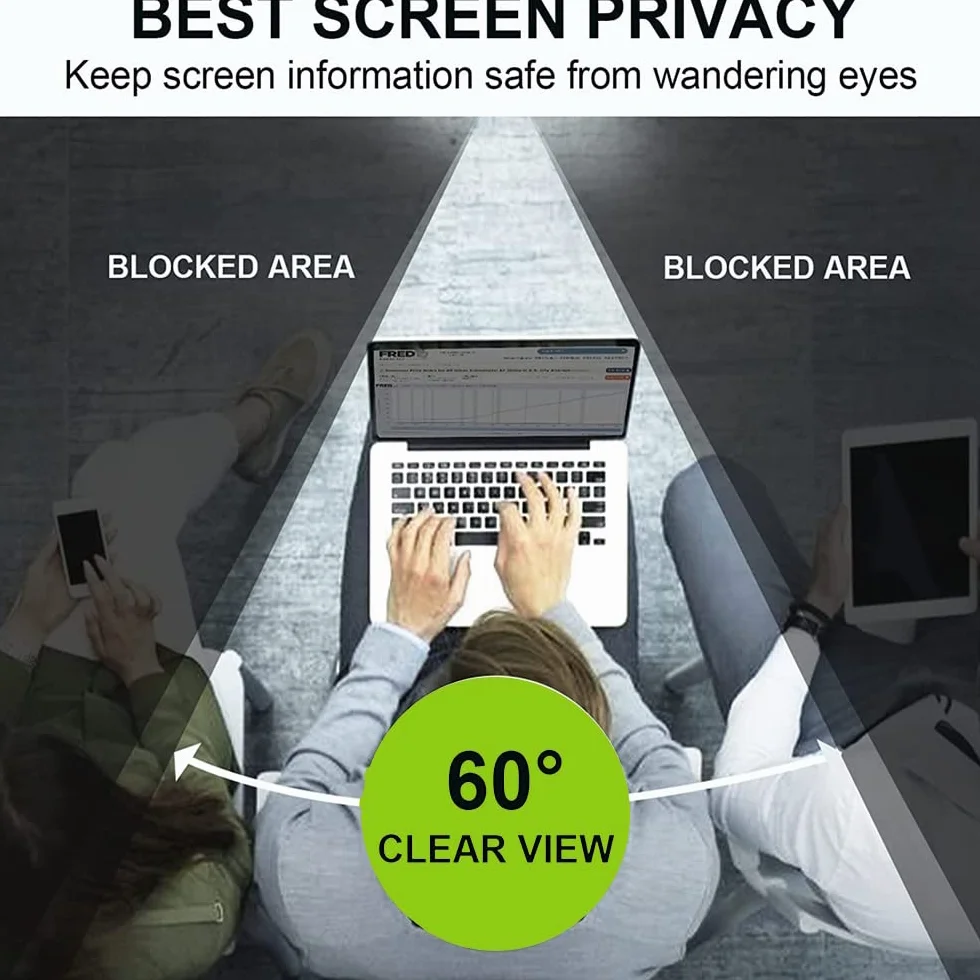 Filtro Privacy per Laptop 15.6" pollice, widescreen 16:9 - Filtro Schermo/Pellicola di Protezione