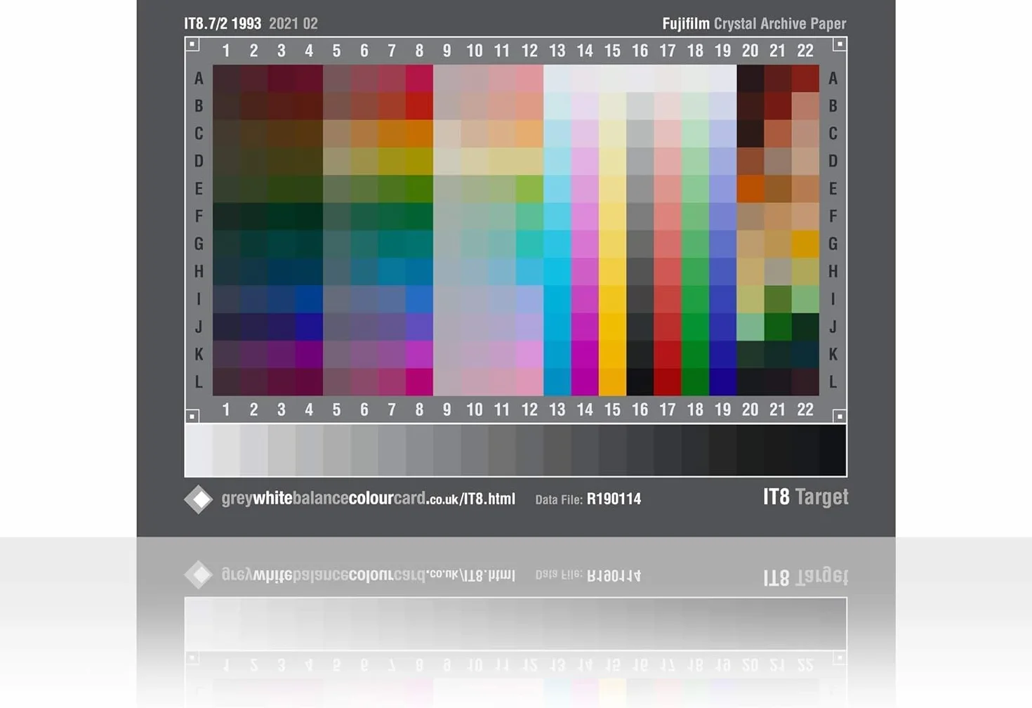 Obiettivi di calibrazione scanner IT8 (IT8 Target 7x5 riflettente Fuji)