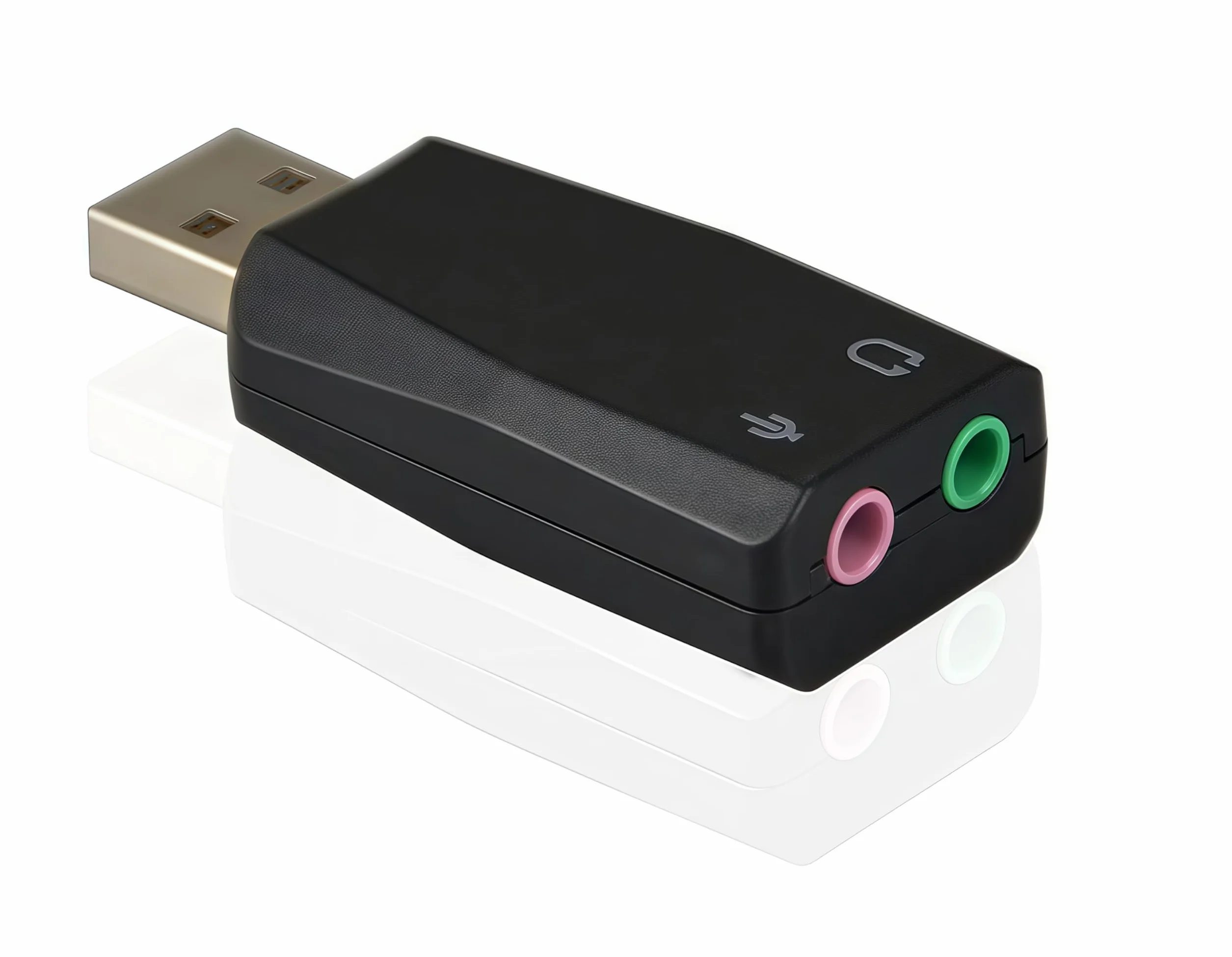 Adattatore audio stereo 3D USB esterno con jack da 3,5 mm per cuffie con microfono per cuffie, installazione senza driver della scheda audio USB per Win Mac OS Linux PS4