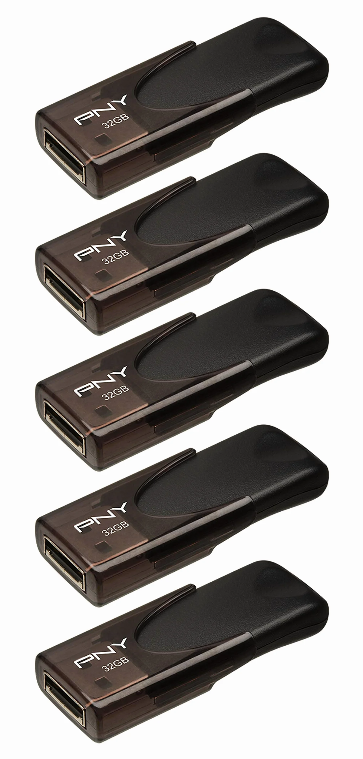 PNY Attaché 4 32GB Pack 5 Chiavetta USB USB 2.0 Nero