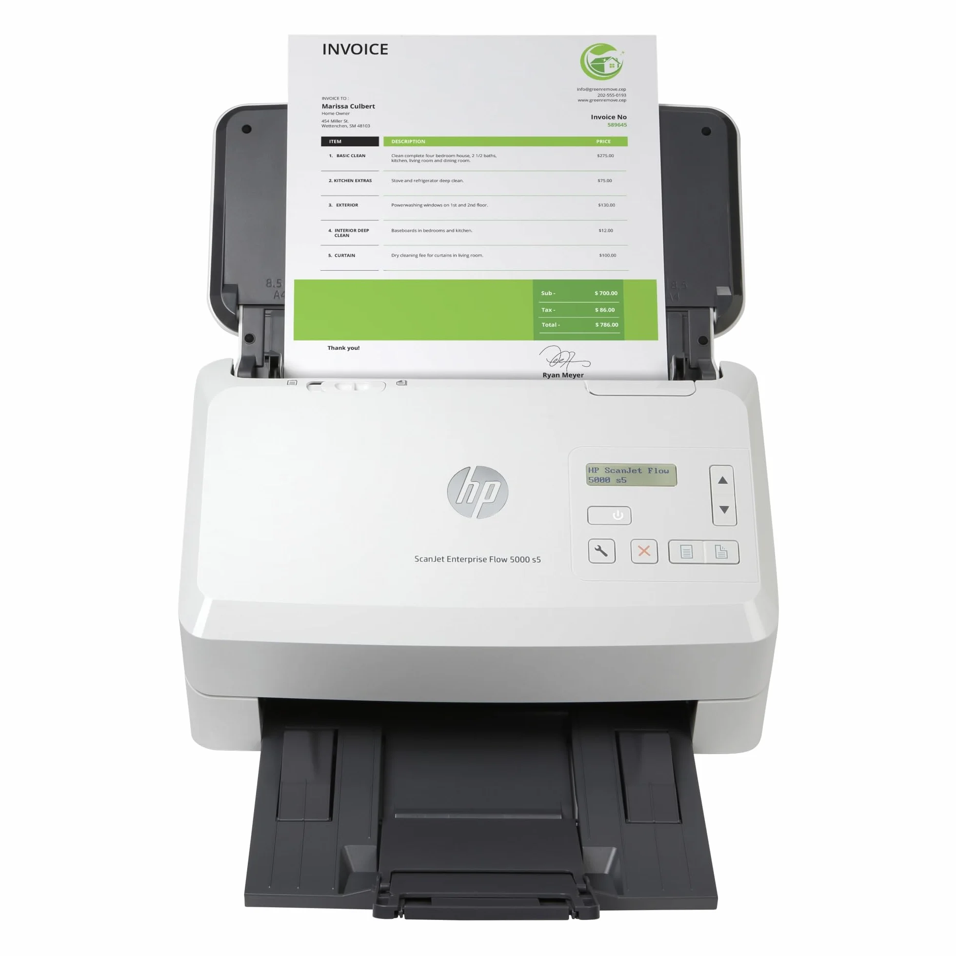 HP Scanjet Enterprise Flow 5000 S5 600 x 600 dpi skaner arkuszowy A4 38 W aluminium