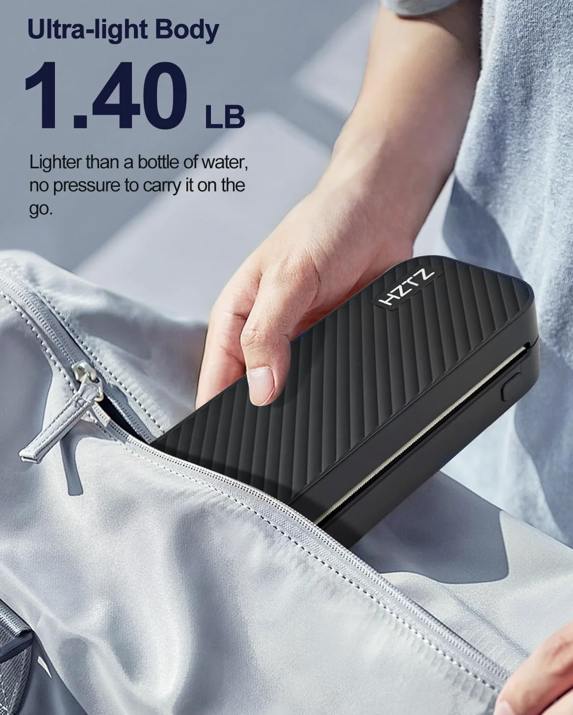 Stampante portatile senza fili, stampante termica, stampa senza inchiostro, Bluetooth e USB, supporto stampante US Brief/A4/A5, carta termica, compatibile con Android e iOS Telefono/Laptop