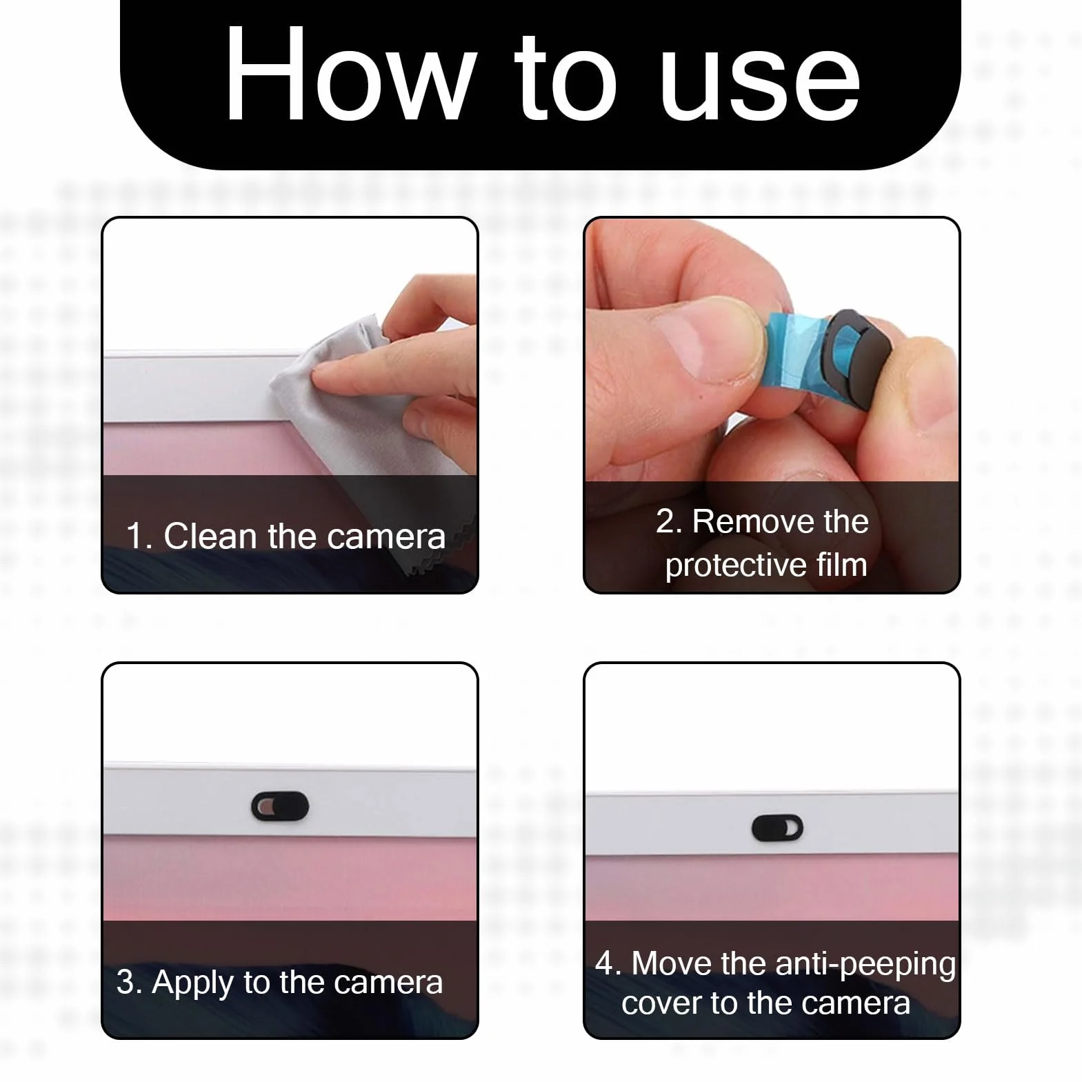 [24 Pezzi]Webcam Cover,Copri Webcam,Copri Webcam Pc Portatile, Copri Webcam Slider Copertura Webcam Ultra Sottile Camera Cover Per Laptop, Pc, Computer Portatile, Phone, Tablet, Smartphones, Noteboook