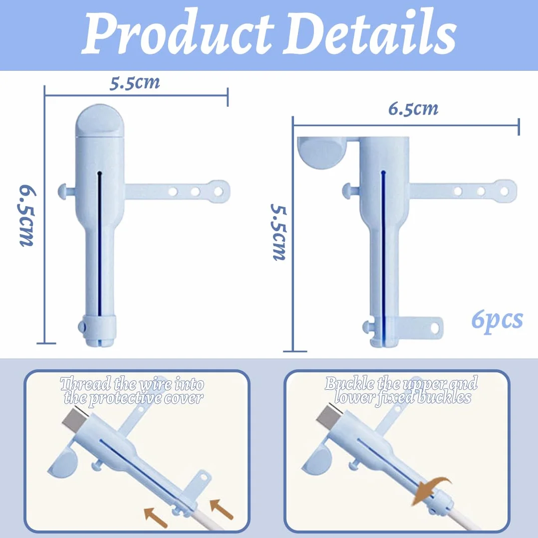 6 Pezzi Proteggi Cavo Cellulare, 2 in 1 Proteggi Caricatore, Gel di Silice Protezione Cavo Caricabatterie con Copertura Antipolvere, Simpatico Protezion Cavo per Cavo USB - C a due estremità