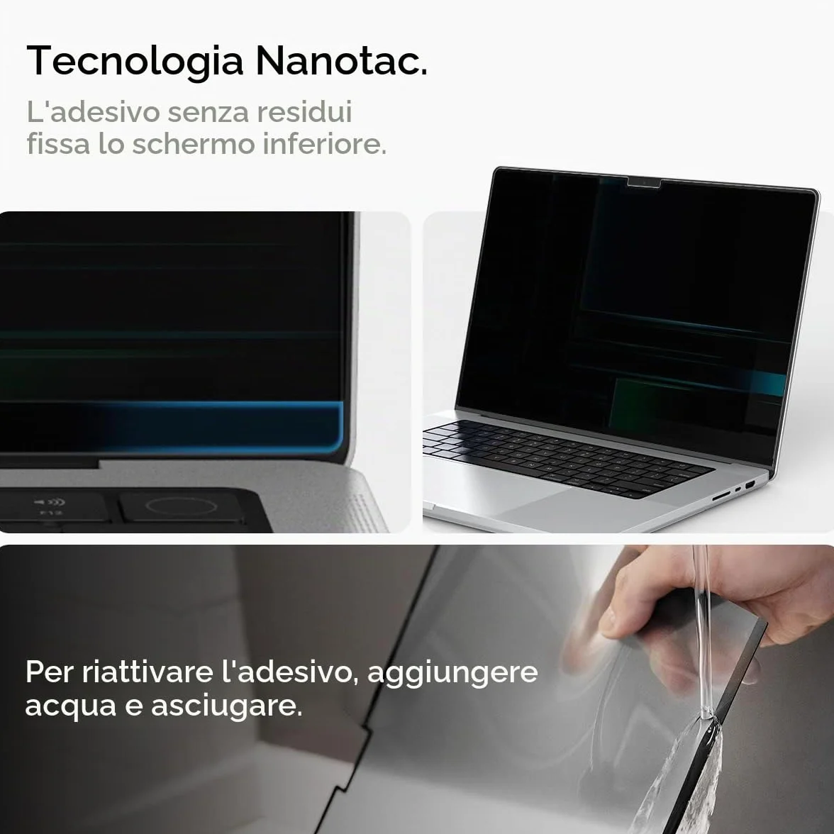 Spigen Safeview Filtro Privacy Magnetico compatibile con MacBook Pro 14 pollici (M5 Max 2026 / M5 / M4 / M4 Pro / M4 Max / M3-M1 serie), Anti-Spia, Rimovibile, Pellicola prottetiva