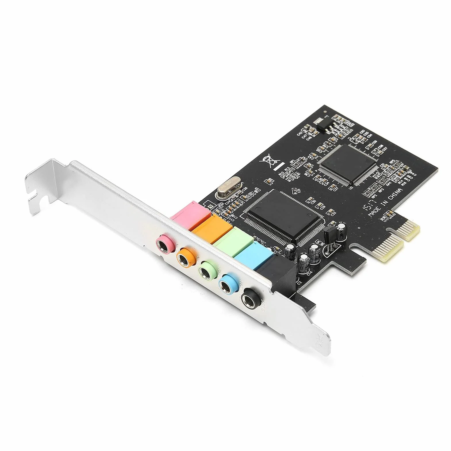 Scheda Audio Stereo PCI E 5.1, Scheda Audio da Gioco a 6 Canali, Scheda Audio Interna per 7/Vista/XP 32/64 Bit, Compatibile con Effetti Audio DirectSound 3D Ed EAX