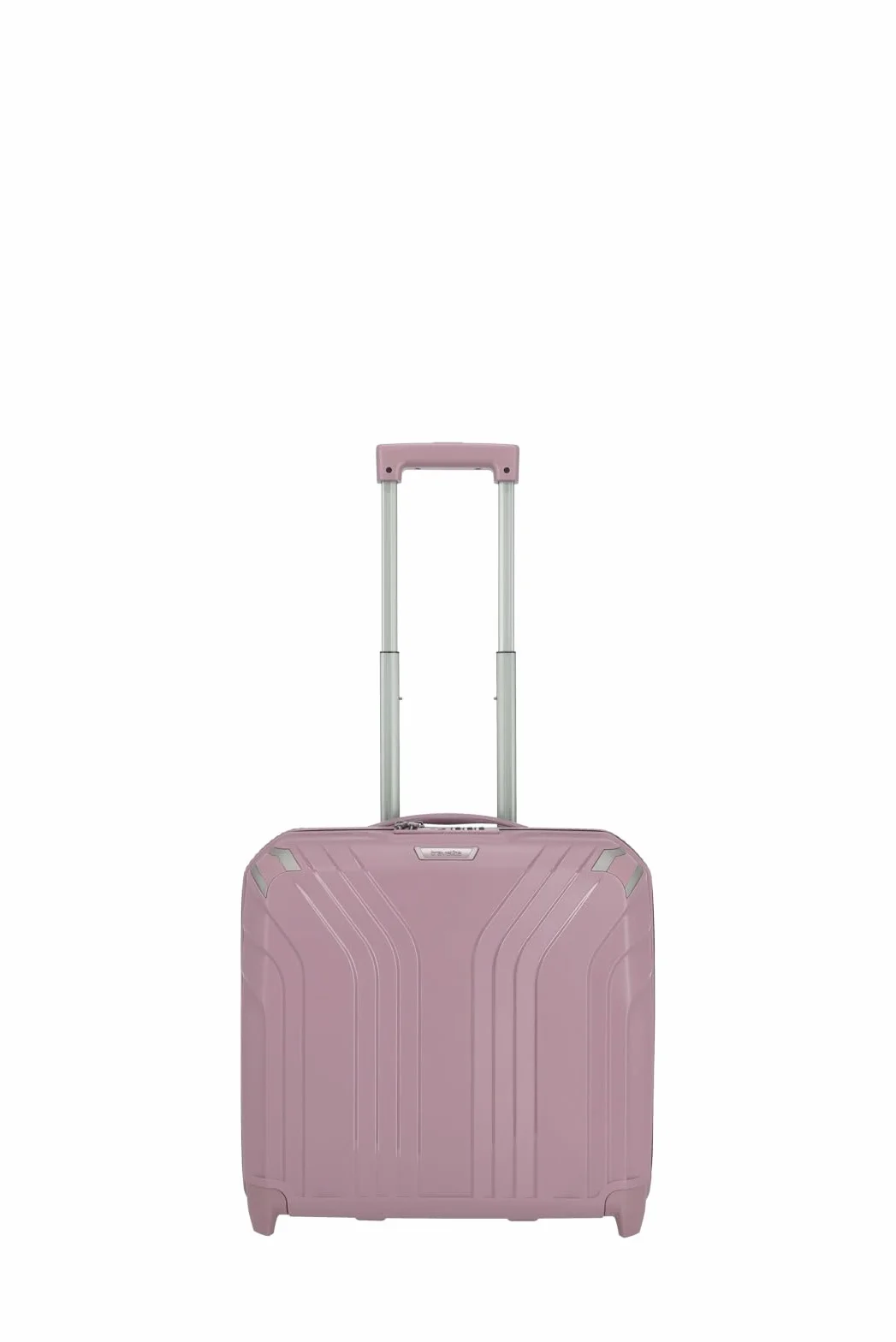 travelite 2 ruote bagaglio a mano trolley per laptop guscio rigido con fodera riciclata, ELVAA: elegante trolley business con angoli protettivi, 42 cm, 30 l