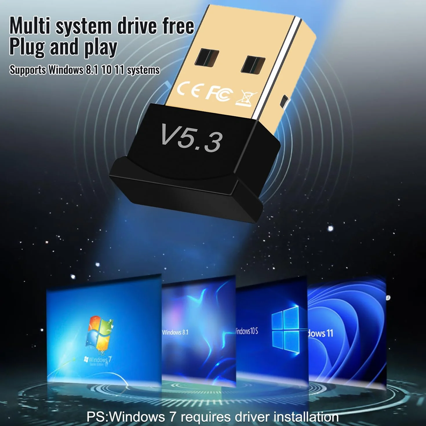 Adattatore Bluetooth Per Pc - Chiavetta Bluetooth Per Pc Adattatore Bluetooth Usb 5.4 Plug Play Adattatore Usb Bluetooth Compatibile Con Windows 11/10/8.1/7