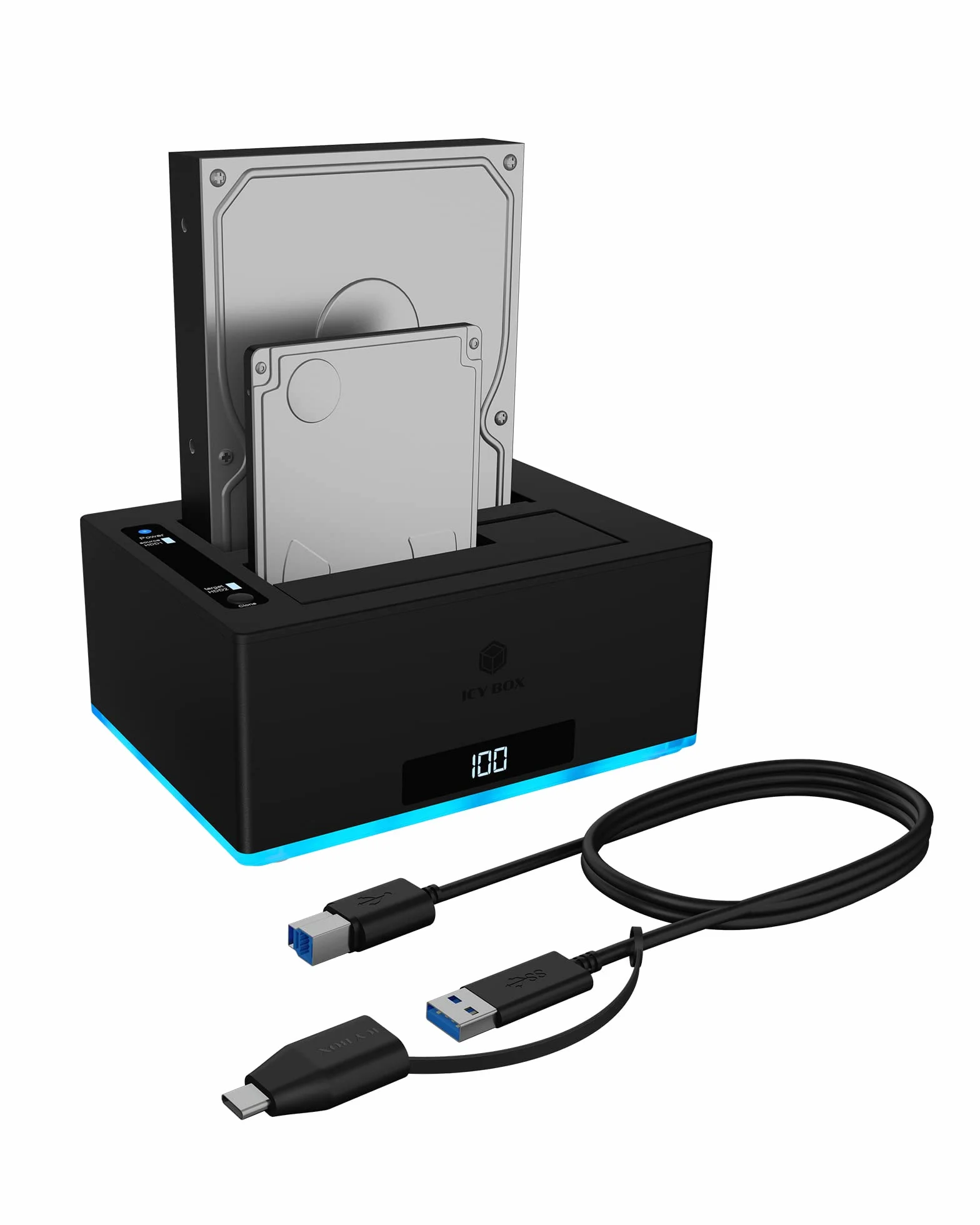 Raidsonic IB-127cL-U3 Docking Station Per Unit? Di Archiviazione Nero