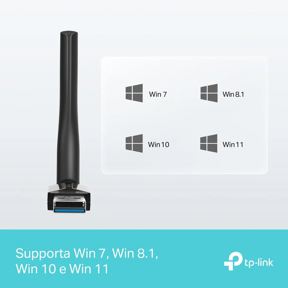 TP-Link UB500 Plus Adattatore Bluetooth USB, Bluetooth 5.3, Multi-Directional Antenna, Compatibile Con Windows 11/10/8.1/7