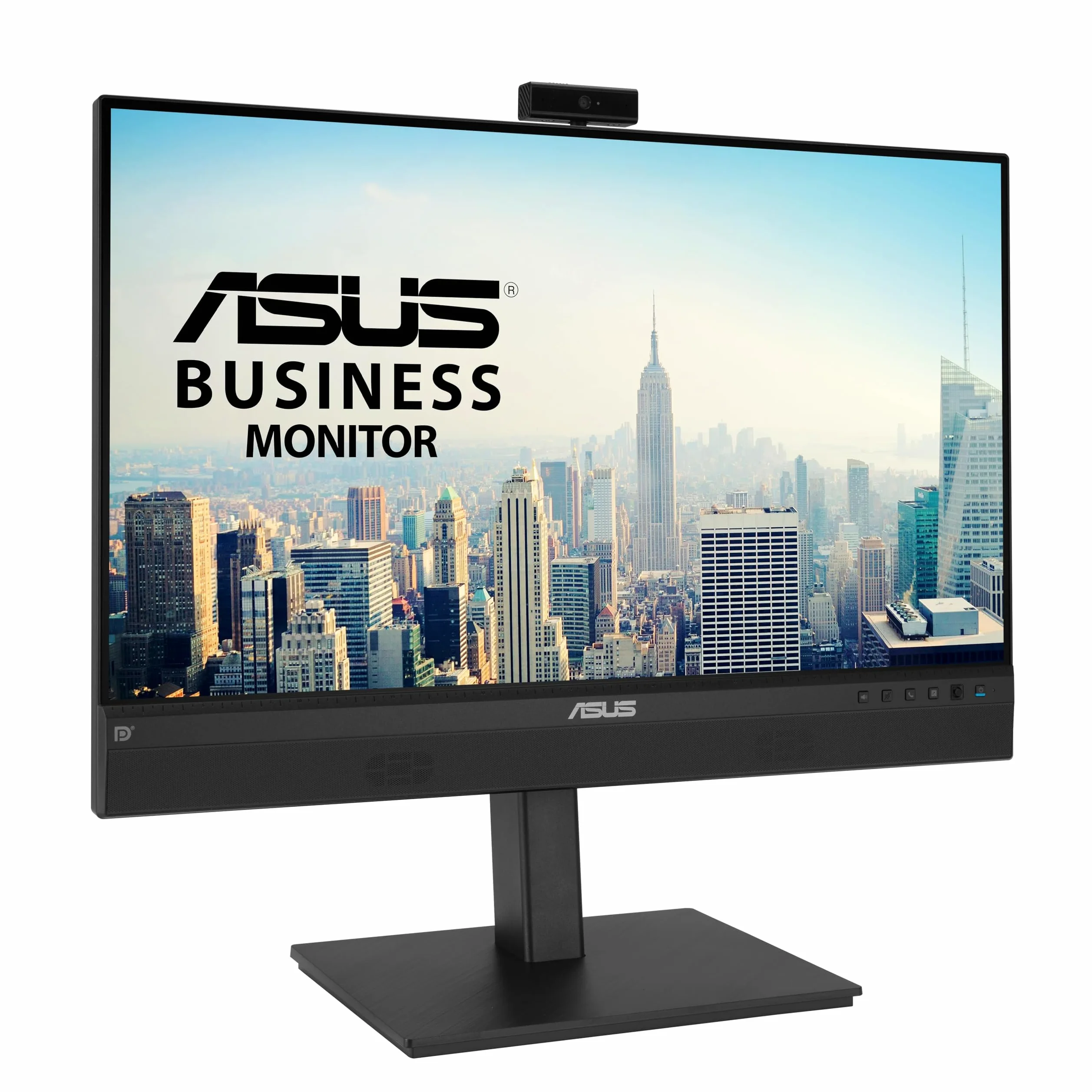 ASUS BE24ECSNK, Monitor 23.8”, FullHD(1920x1080), IPS, Frameless, Webcam FullHD Integrata, Microfono Ai Noise Canceling, USB-C, Speaker Integrati, Design Ergonomico, Eye Care, Riduzione Luce Blu, Nero