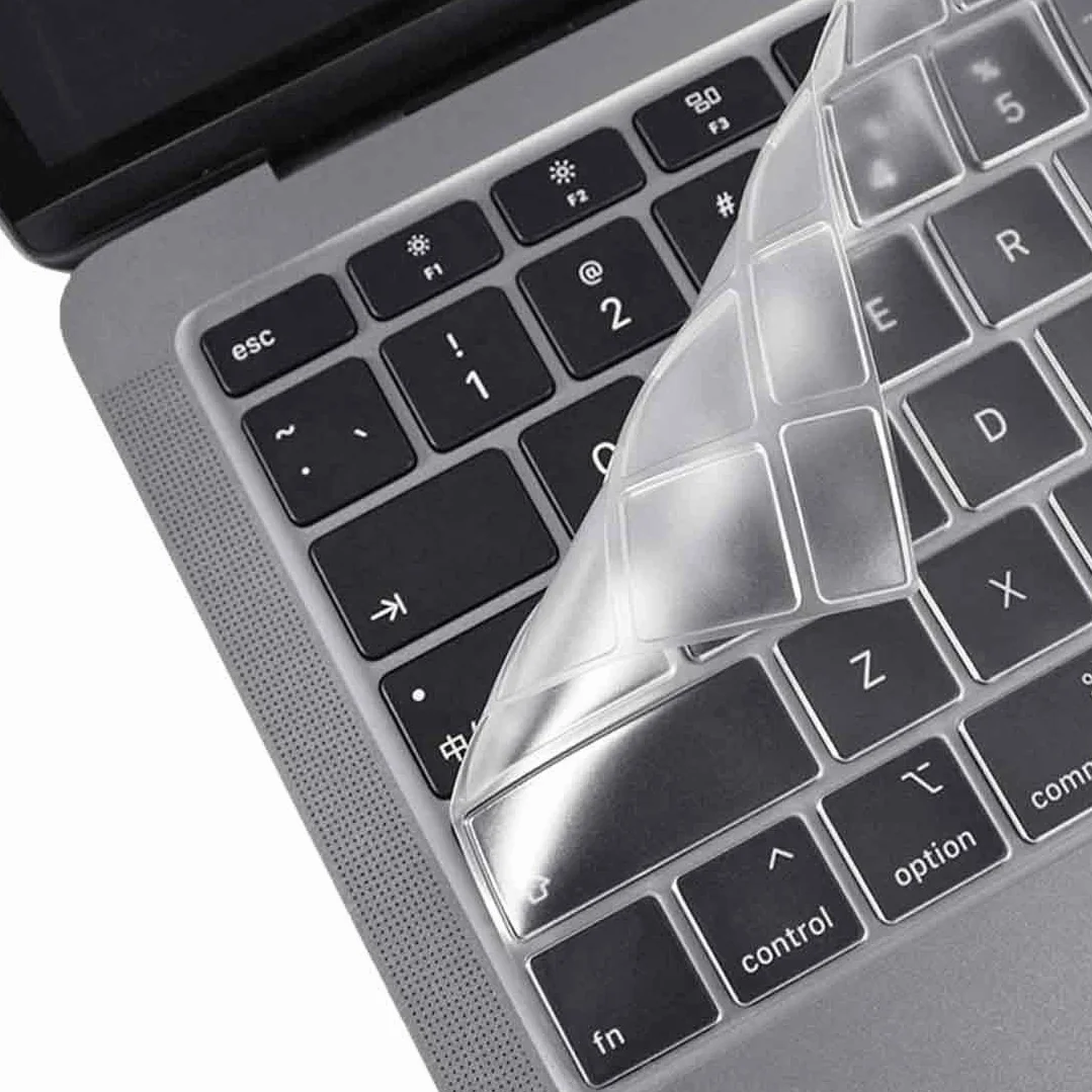 1 pezzo di protezione per tastiera ultrasottile, Copritastiera per MacBook Air 13 M1 2020 A2337 A2179, compatibile con layout EU, antipolvere, TPU altamente trasparente, protegge la tastiera
