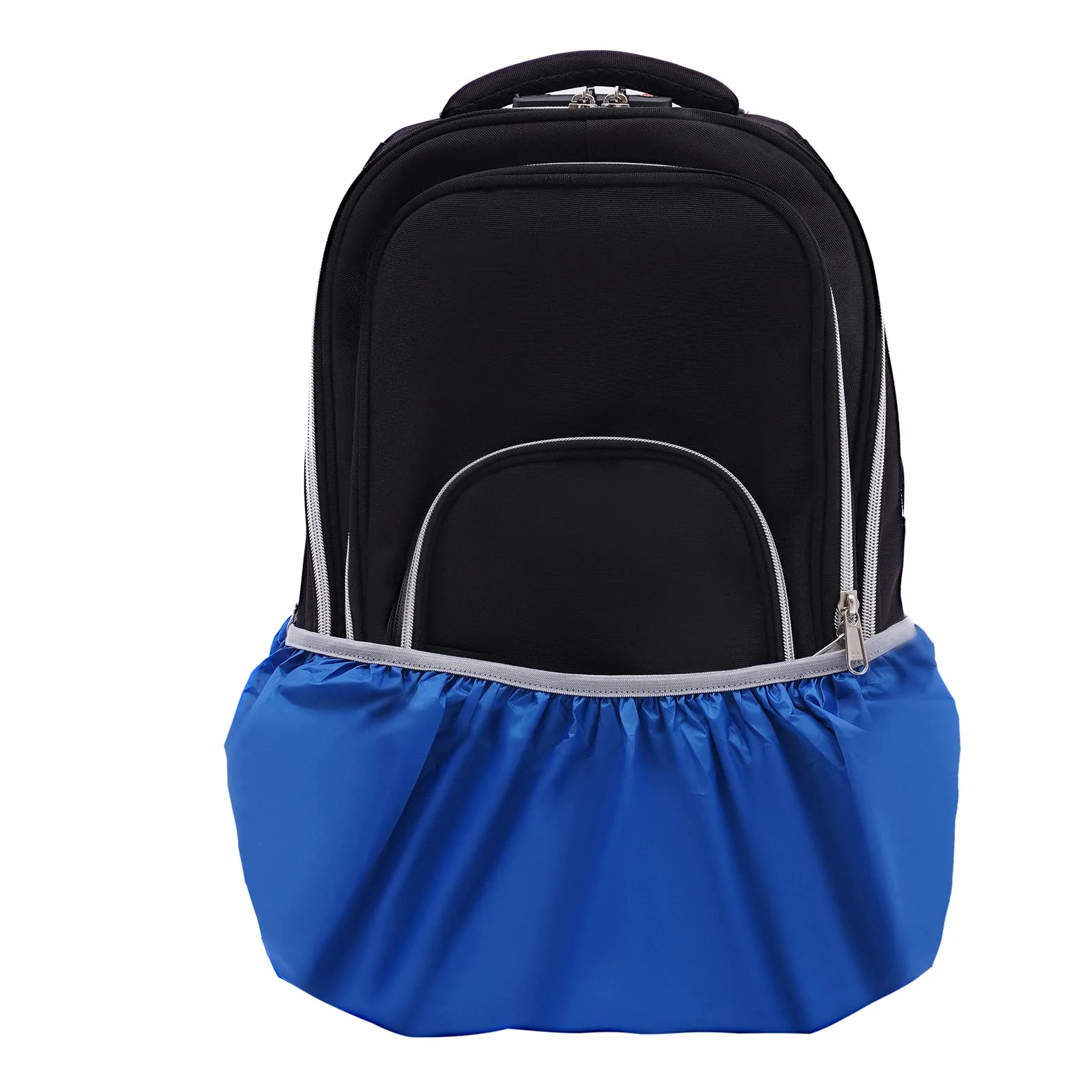 Trolley zaino da 45 l, zaino con ruote, impermeabile, portatile da 15 pollici, bagaglio a mano 3 in 1, ruota silenziosa, trolley in alluminio regolabile in altezza, per scuola, business